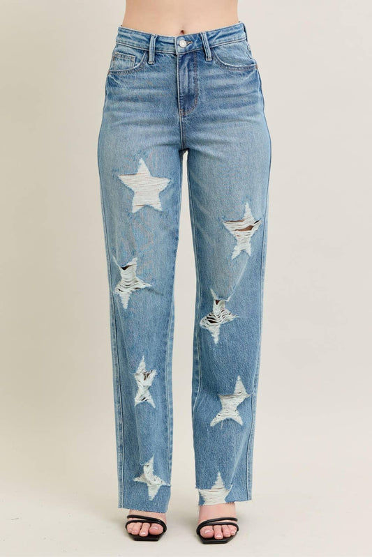HW Rigid Magic Star Shaped Destroy 90's Straight