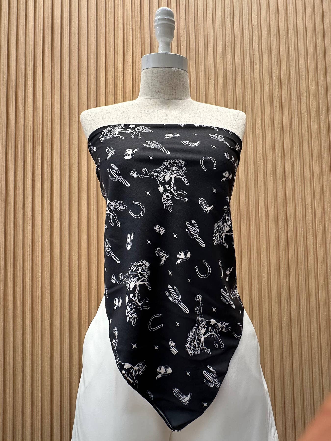 SC-5816-Western Cowboy Rodeo All Over  Print Scarf