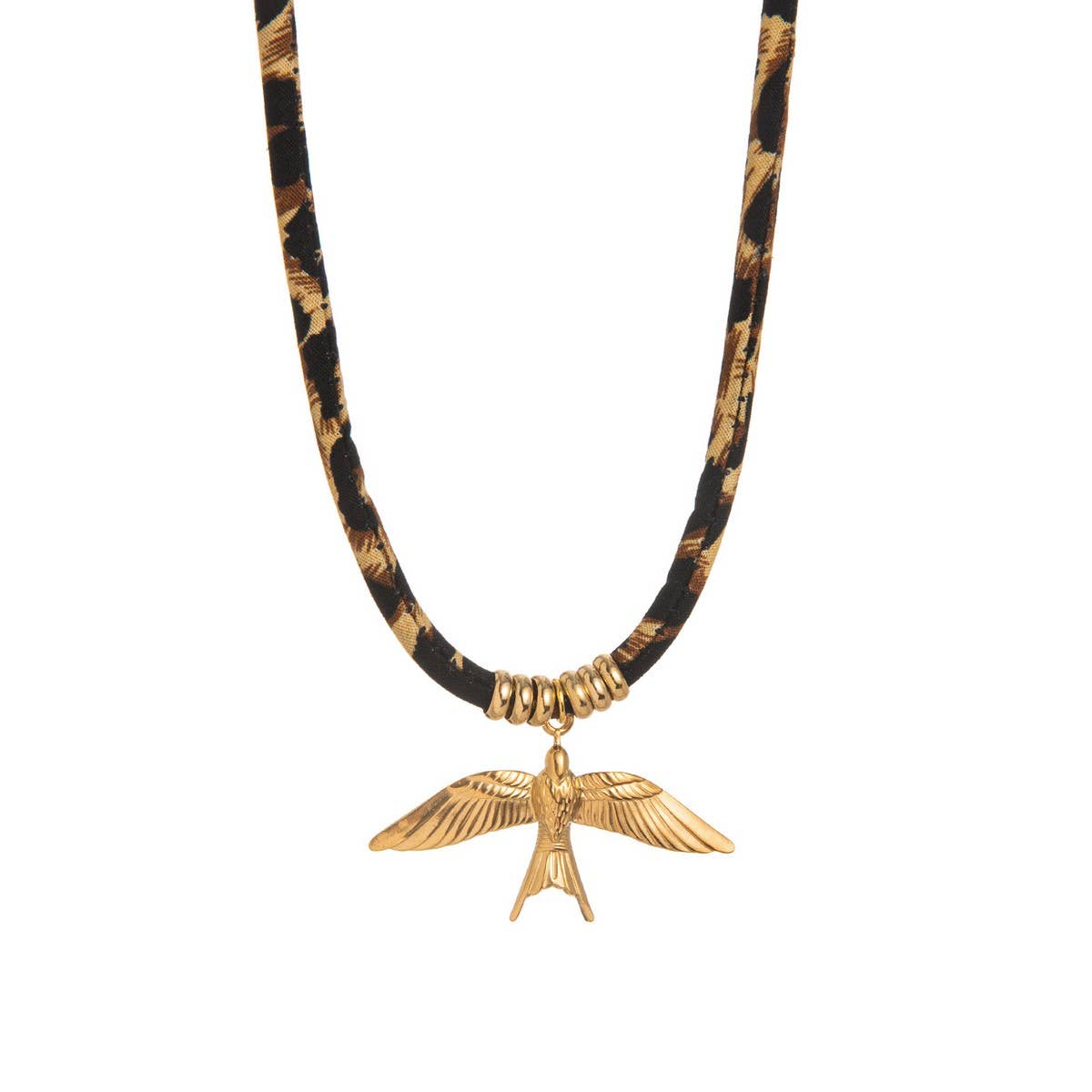Leopard Velvet Cord Necklace – Bold Fall Statement_CWMM6954