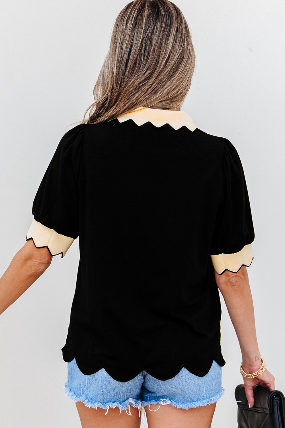 LDC Casual V Neck Shift Western Blouse