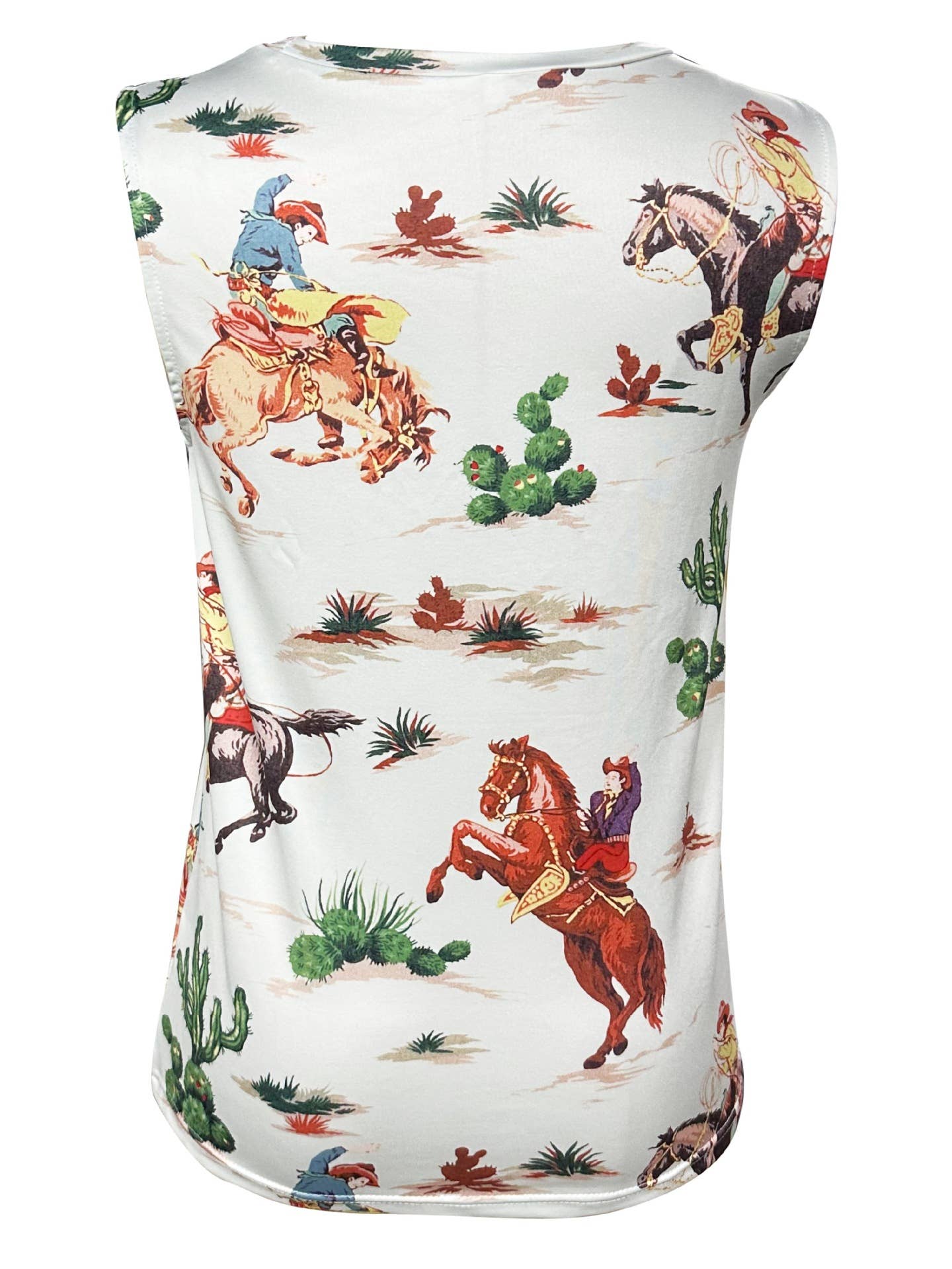 Cowboy Rodeo Western Graphic Tank Top
