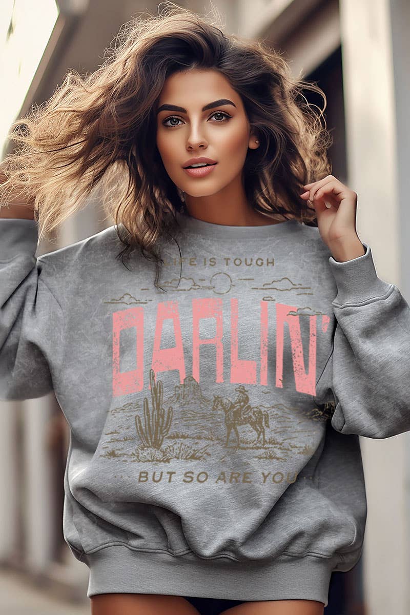 DARLIN MINERAL GRAPHIC SWEATWHIRTS