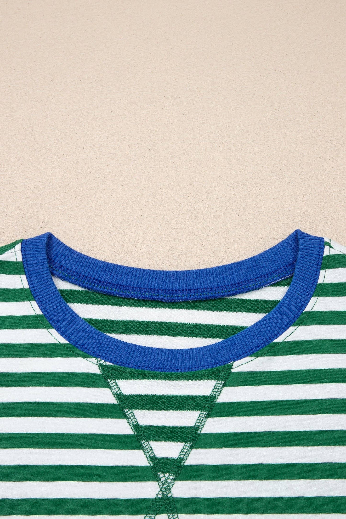 Rose Stripe Stripe Terry Tee and Shorts Set