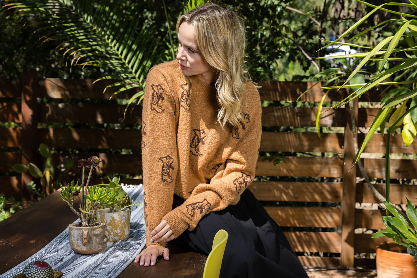 C8018 - WESTERN BOOTS PATTERN SWEATER