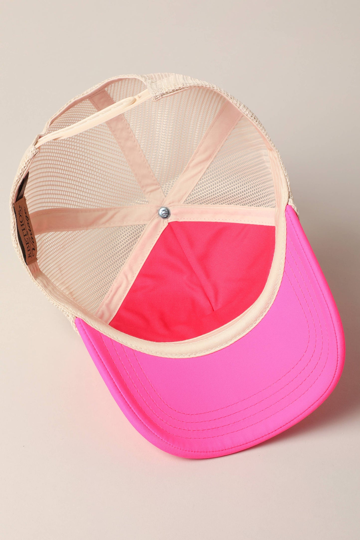 Plain Foam Rope Mesh Back Trucker Hat