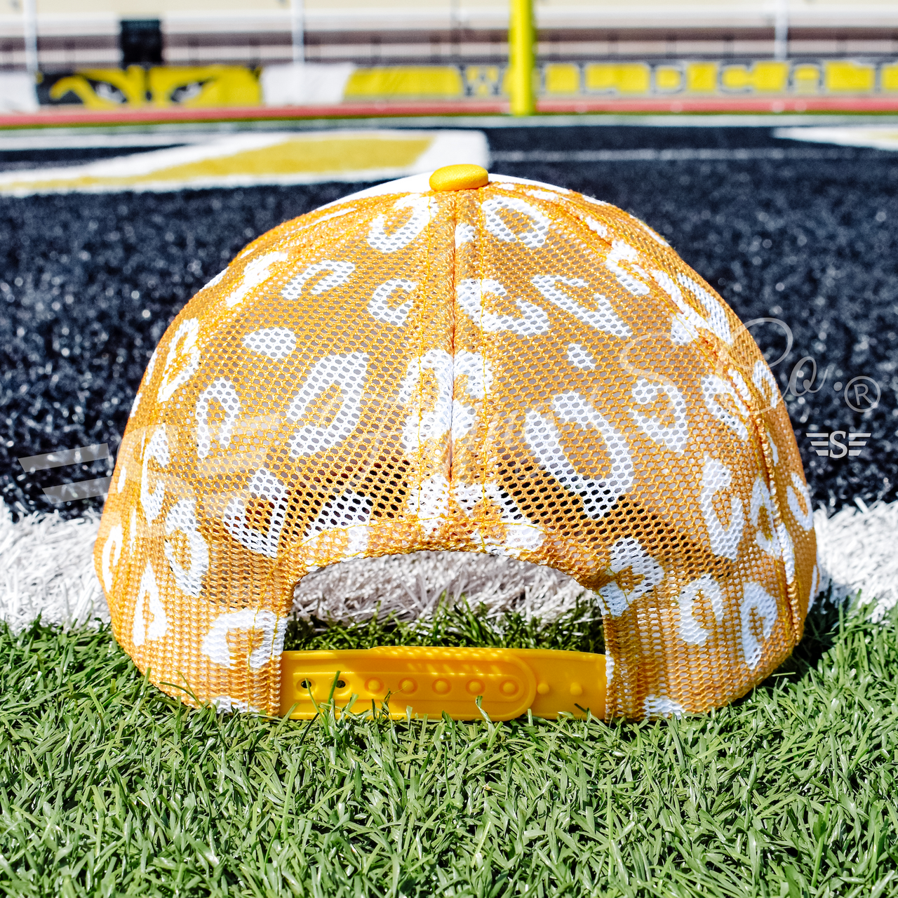 White Front Leopard Magna Pony™ Mesh Foam Trucker Hat