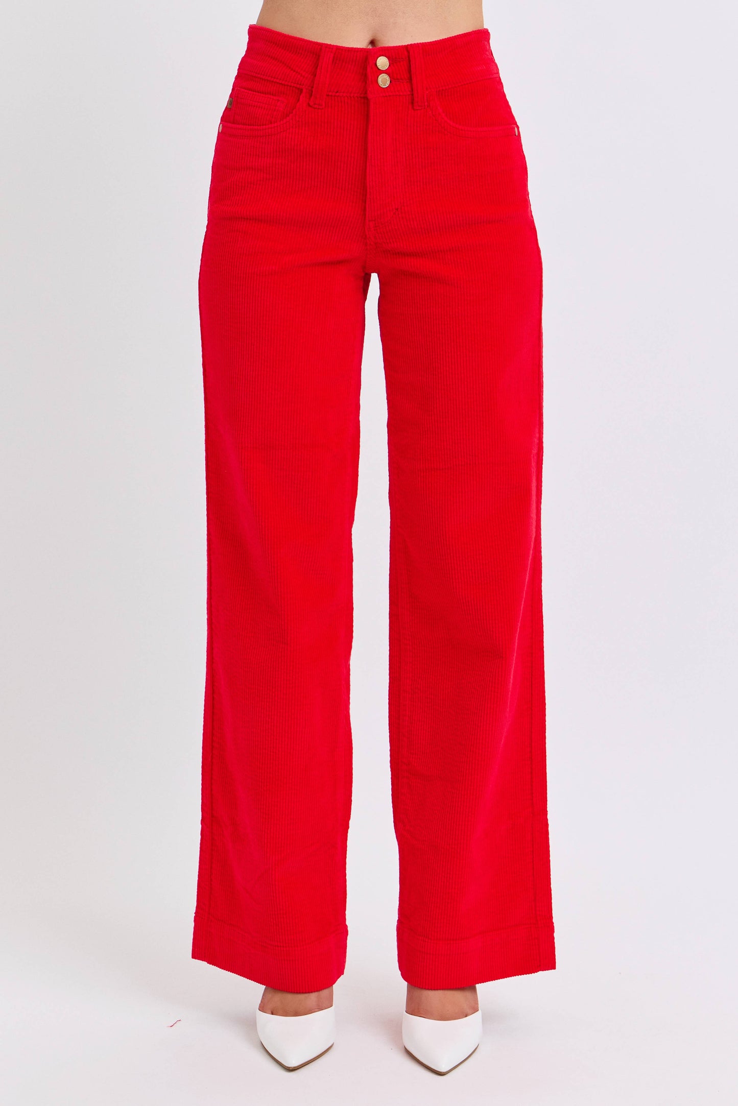 High Waisted Corduroy Trouser Wide