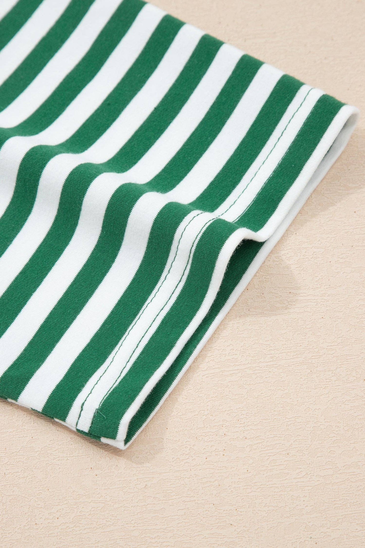 Rose Stripe Stripe Terry Tee and Shorts Set