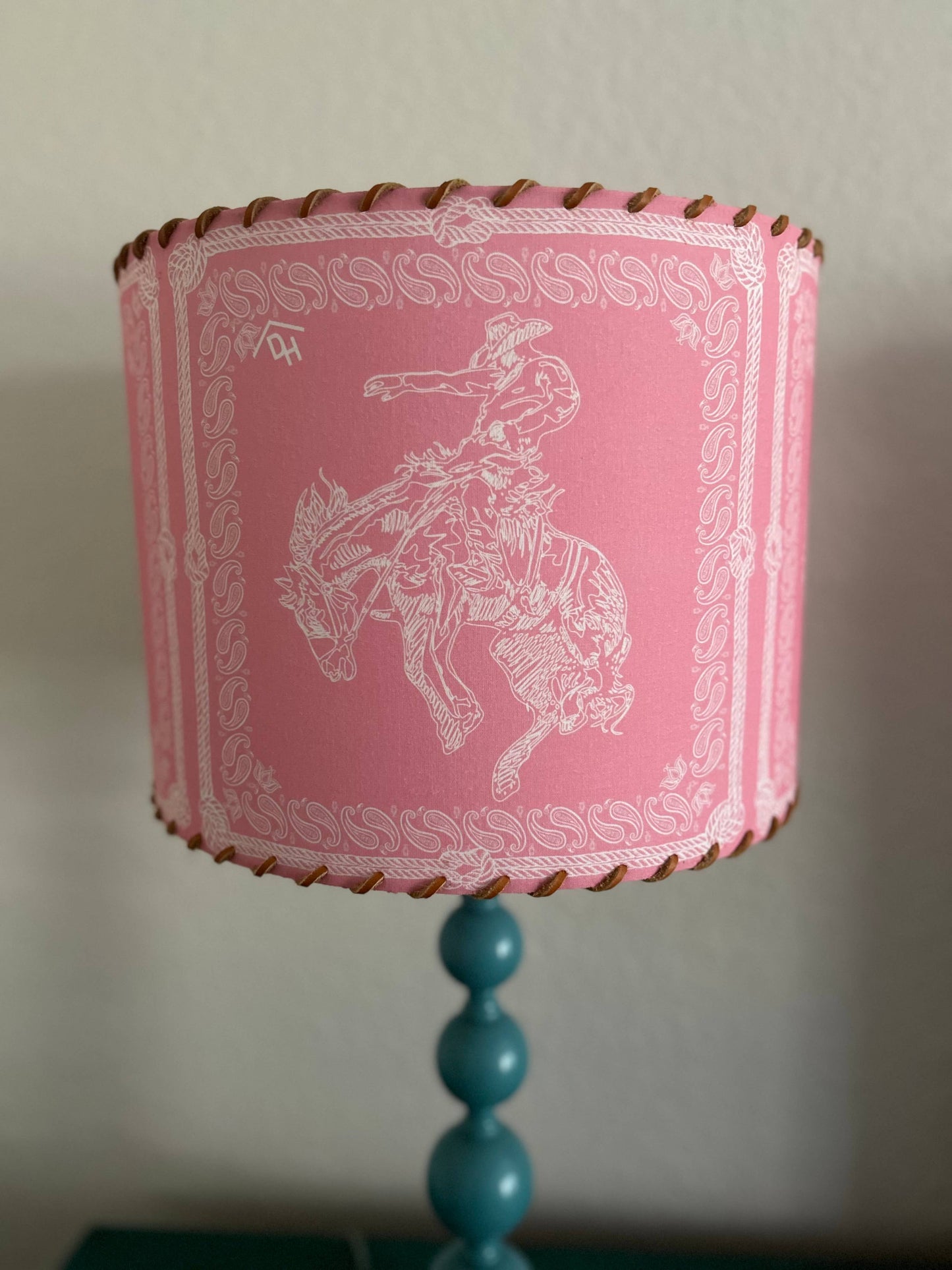 Lampshade Bandana Bronc Pink
