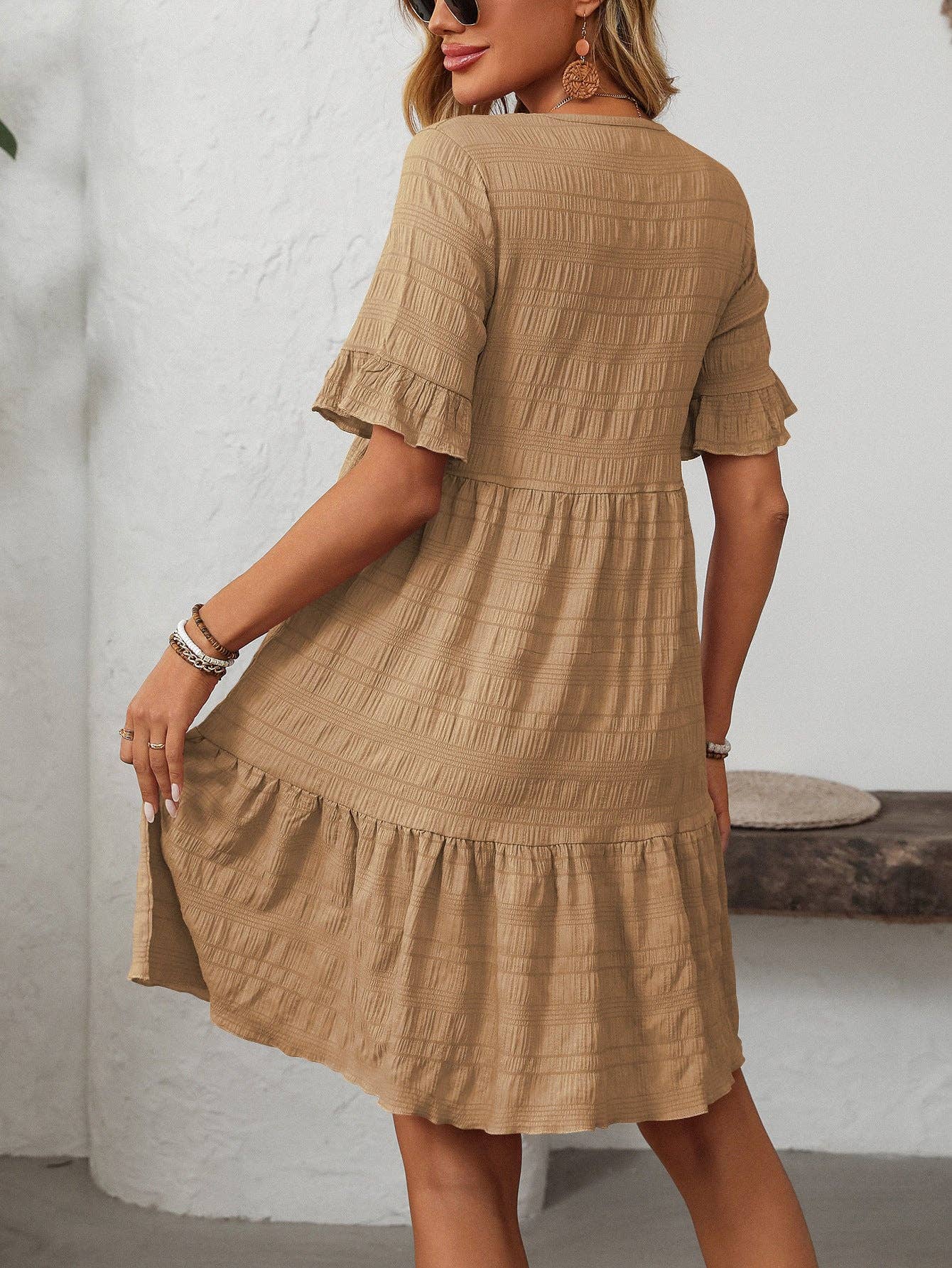 Loose Casual Short-Sleeve Elegant Dress