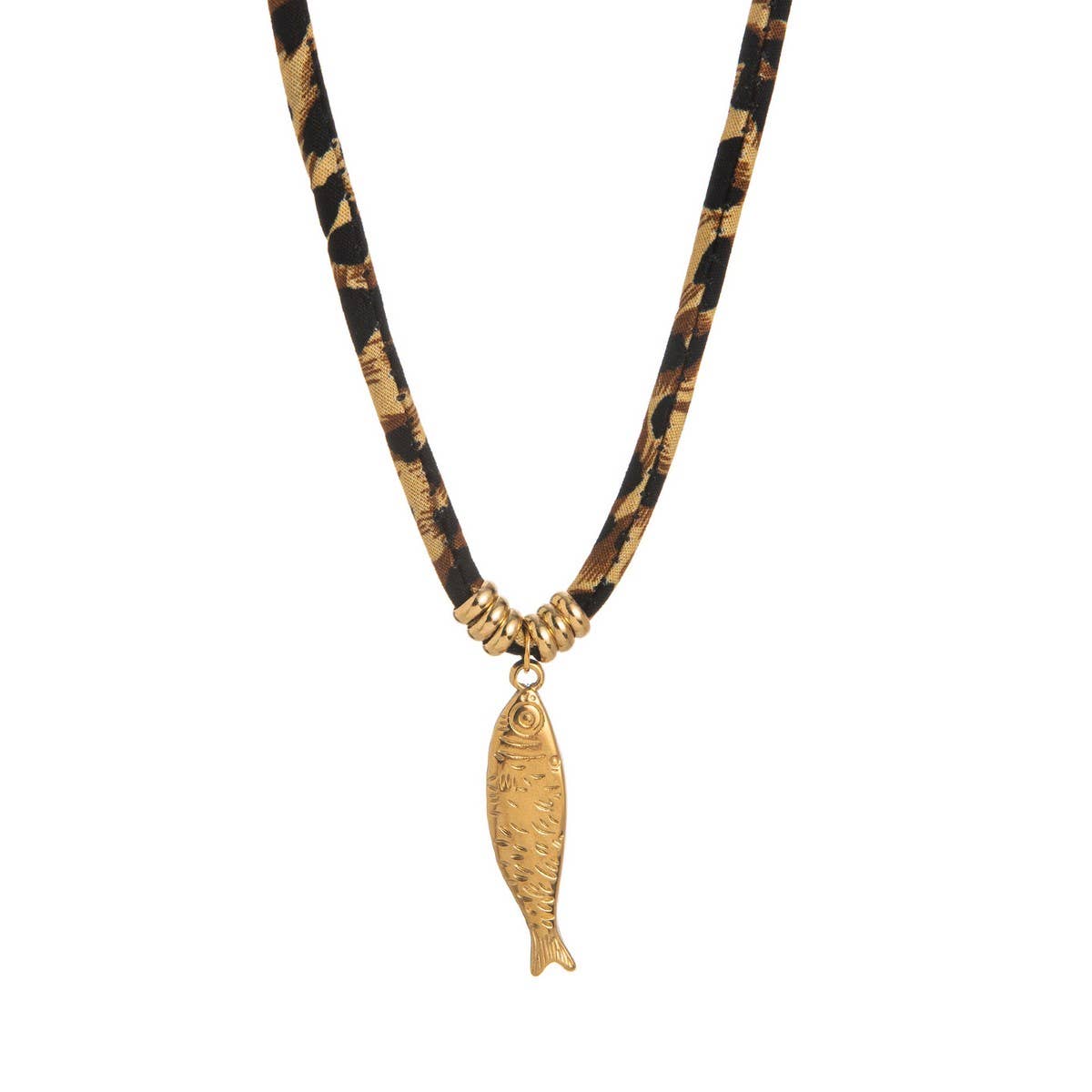 Leopard Velvet Cord Necklace – Bold Fall Statement_CWMM6954