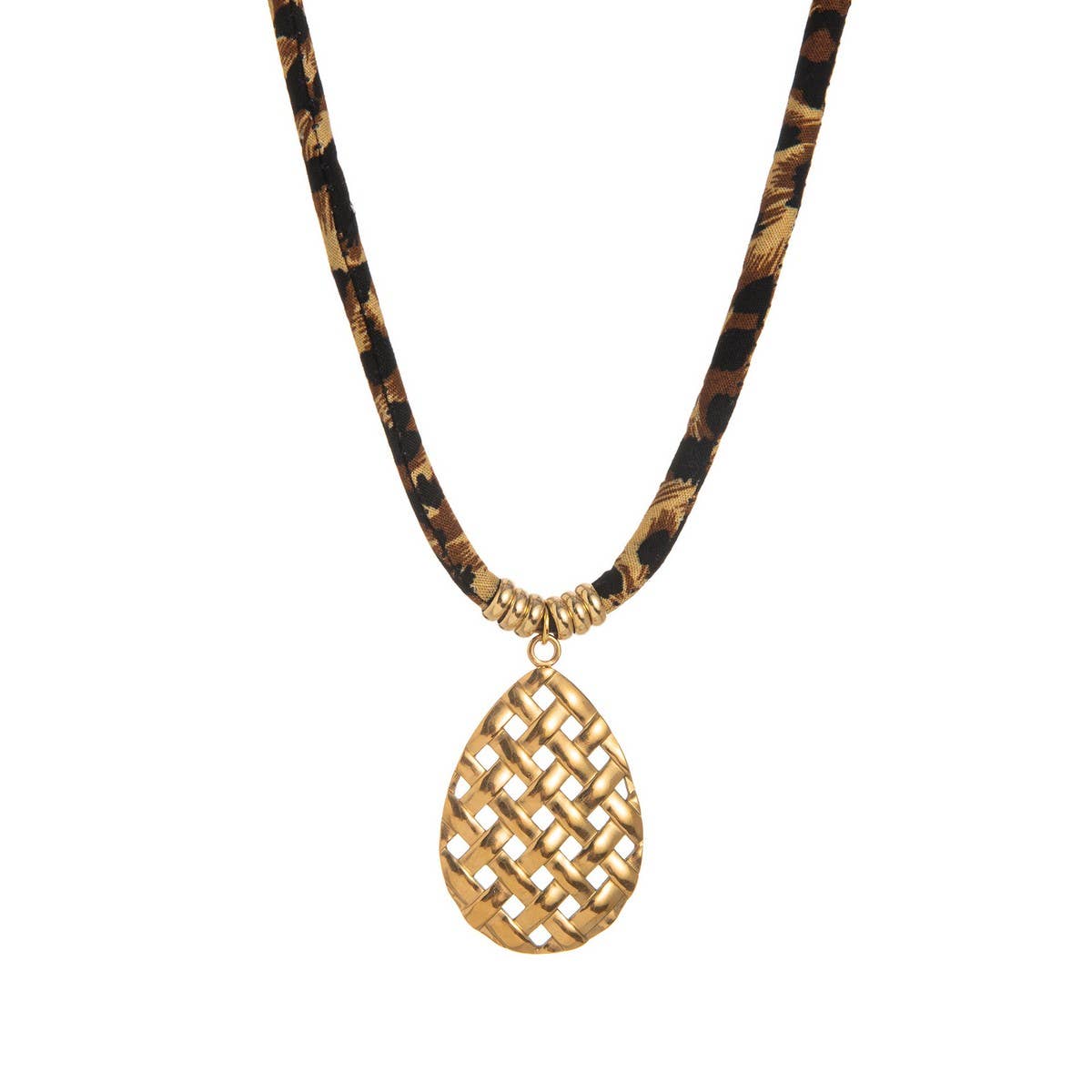 Leopard Velvet Cord Necklace – Bold Fall Statement_CWMM6954