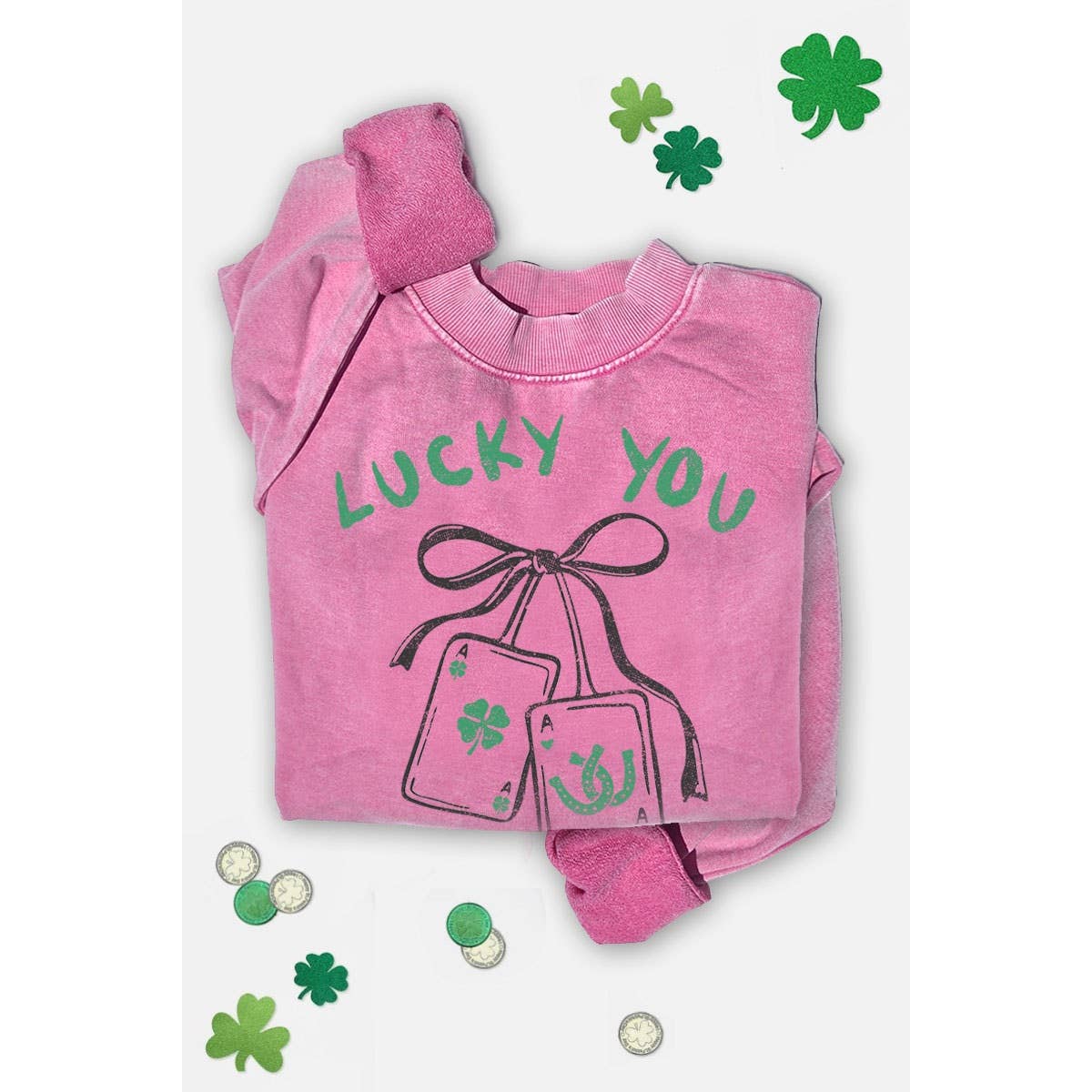 LUCKY YOU MINERAL GRAPHIC SWEATWHIRTS