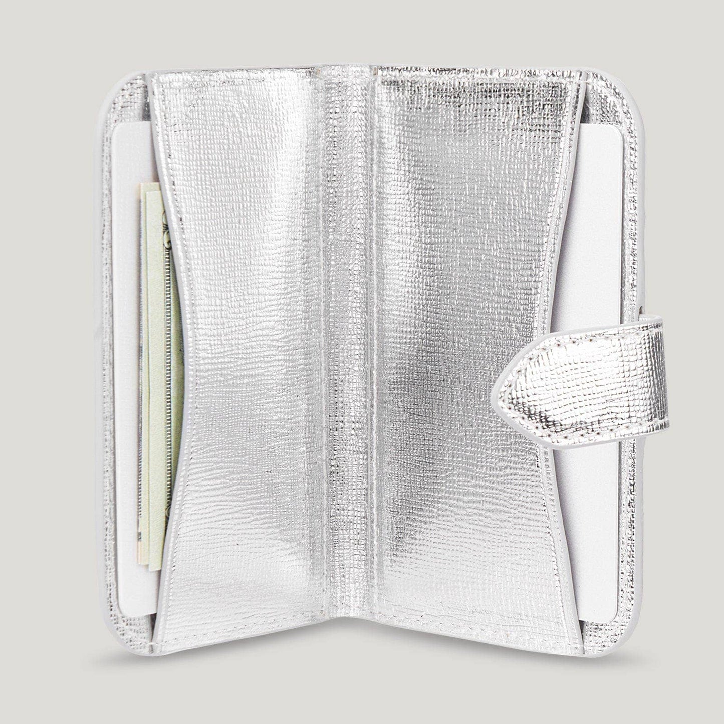 Kate spade new york Morgan Wallet MagSafe Metallic Silver