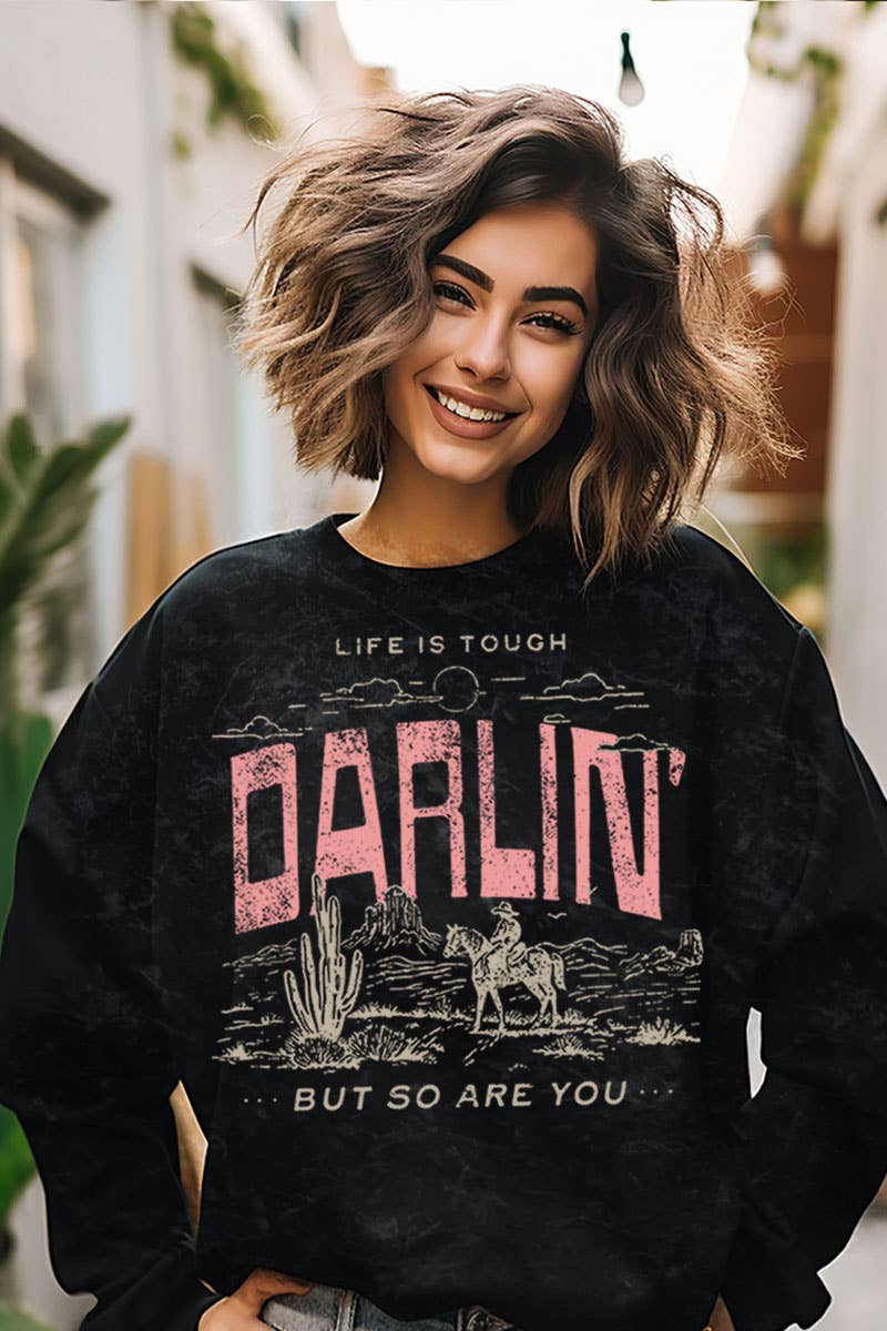 DARLIN MINERAL GRAPHIC SWEATWHIRTS
