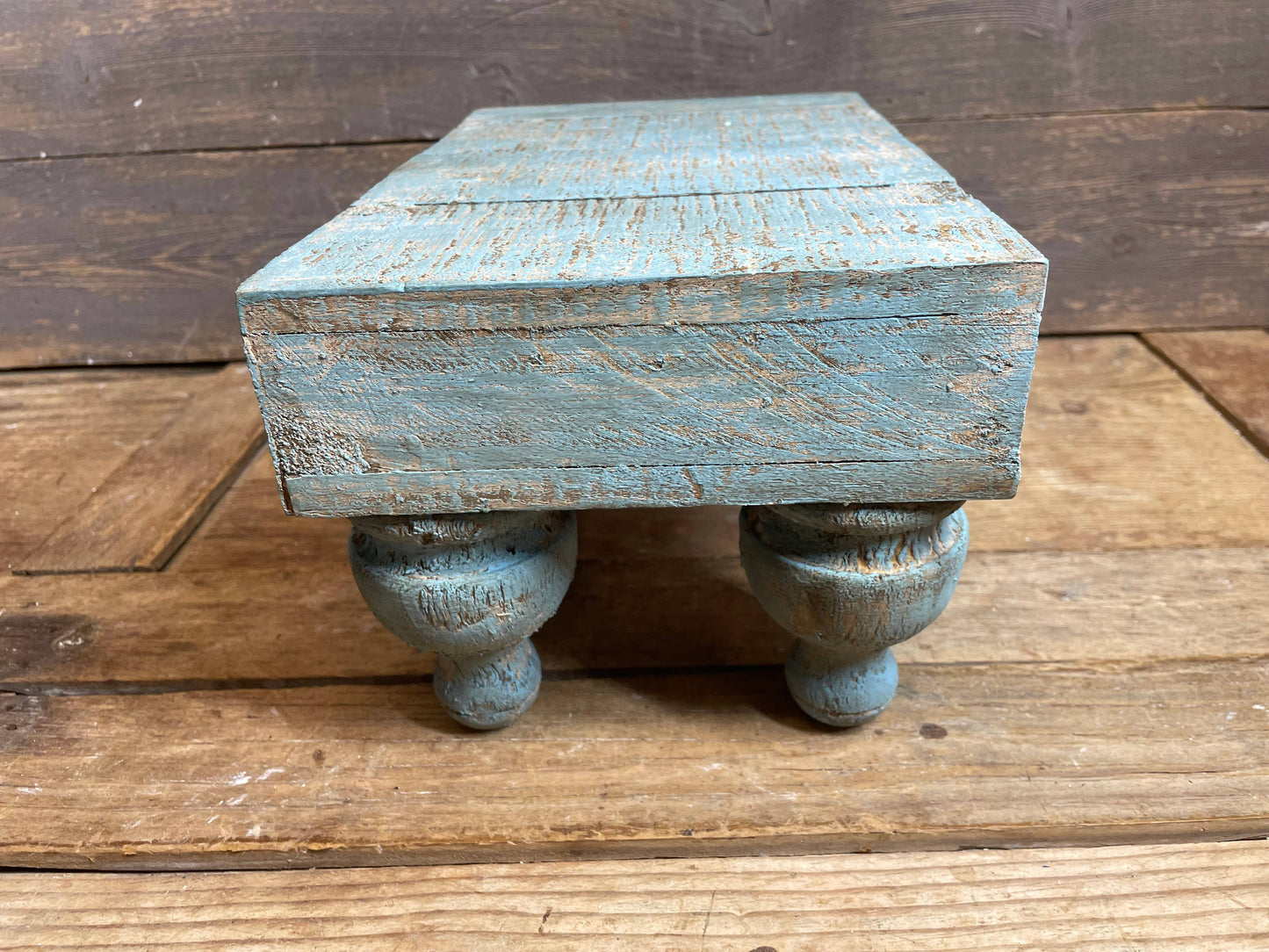 Haysley Table-Display-Reclaimed Wood-14x12 inch-Turquoise