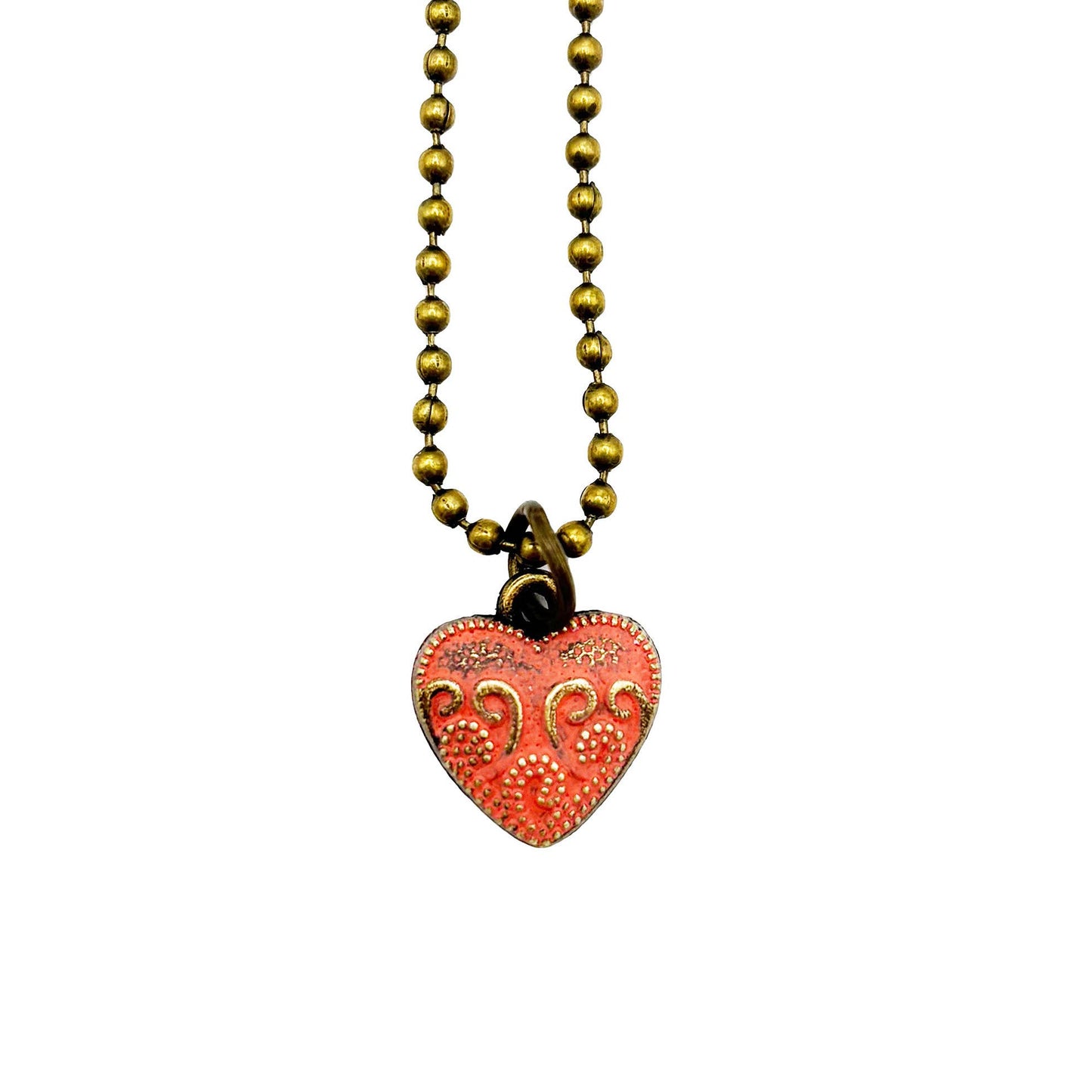 Vintage Heart Charm (available with bracelet or necklace)