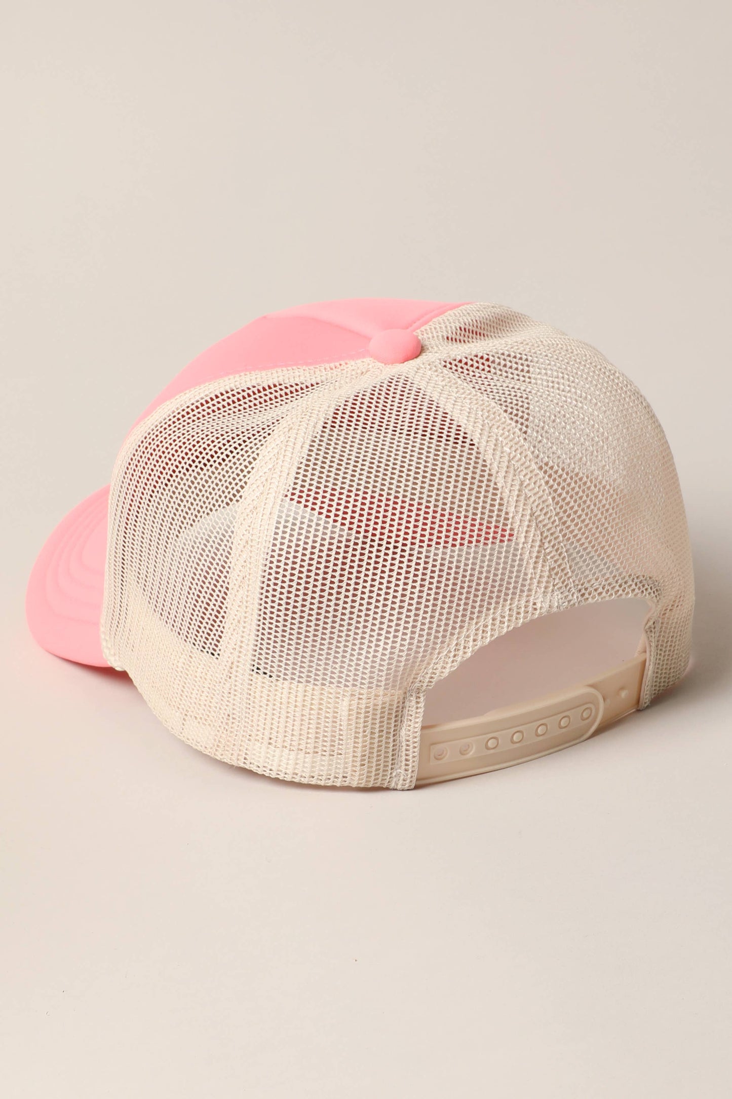 Plain Foam Rope Mesh Back Trucker Hat