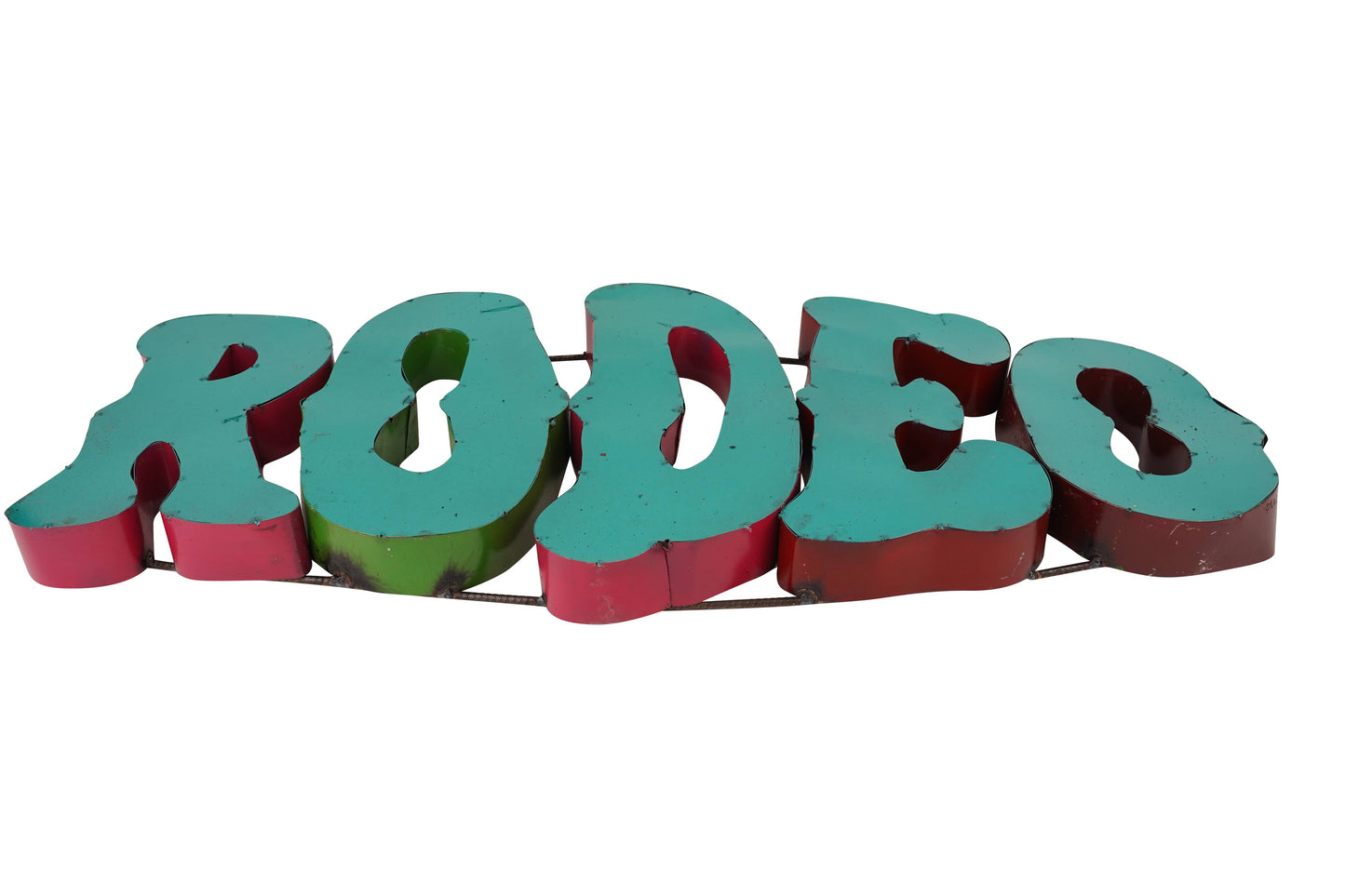 Rodeo Metal Sign-34x17H inches-Art-Handmade-Wall Decor-Rodeo