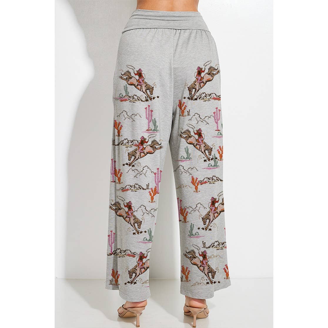 Cowgirl crop tank top and maximized pants set