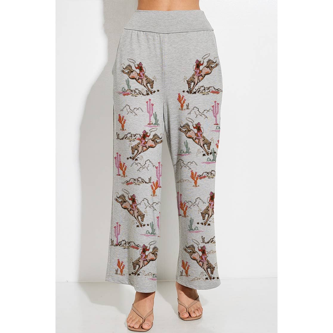 Cowgirl crop tank top and maximized pants set