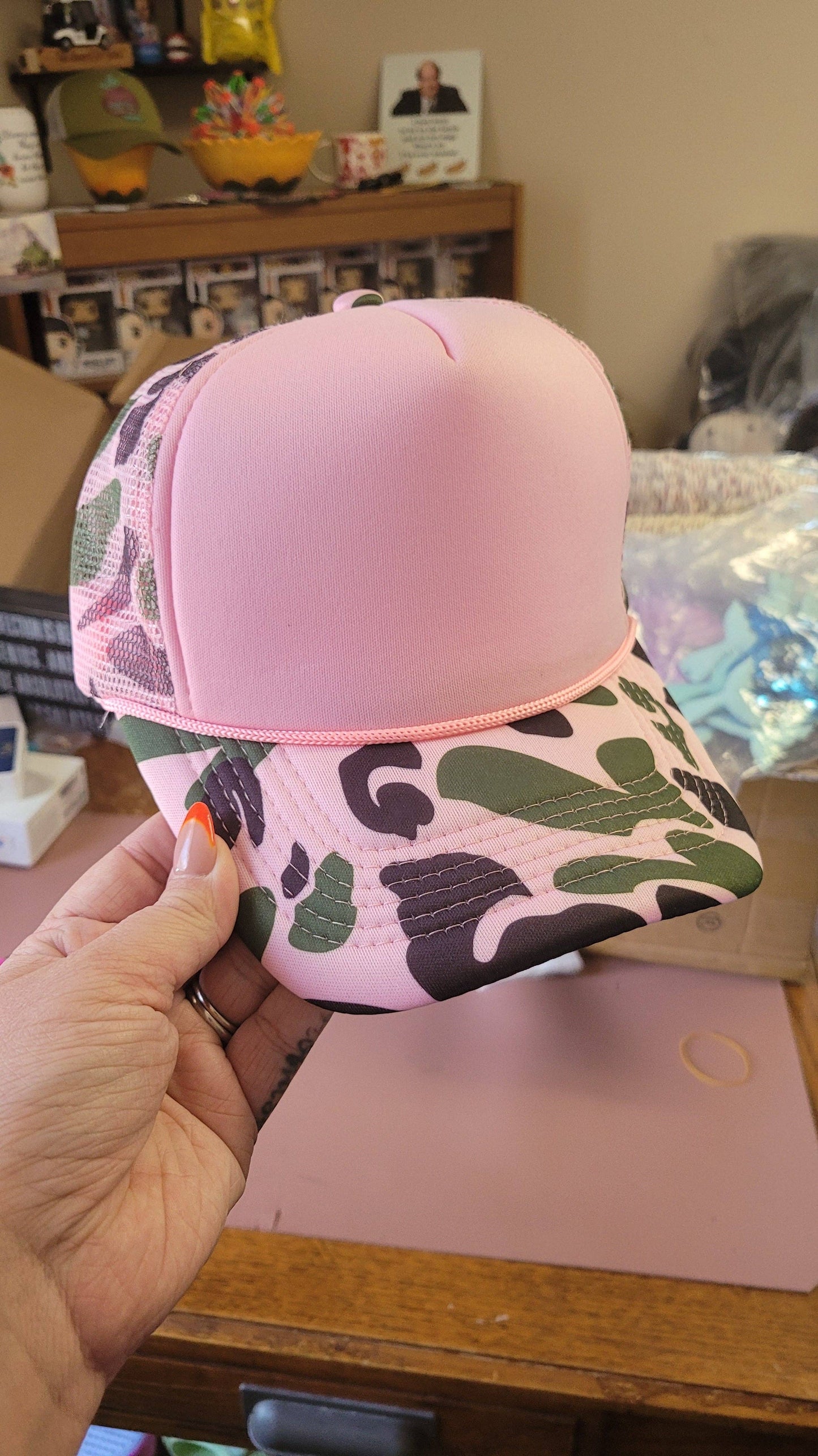 Pink Camo Trucker Hat