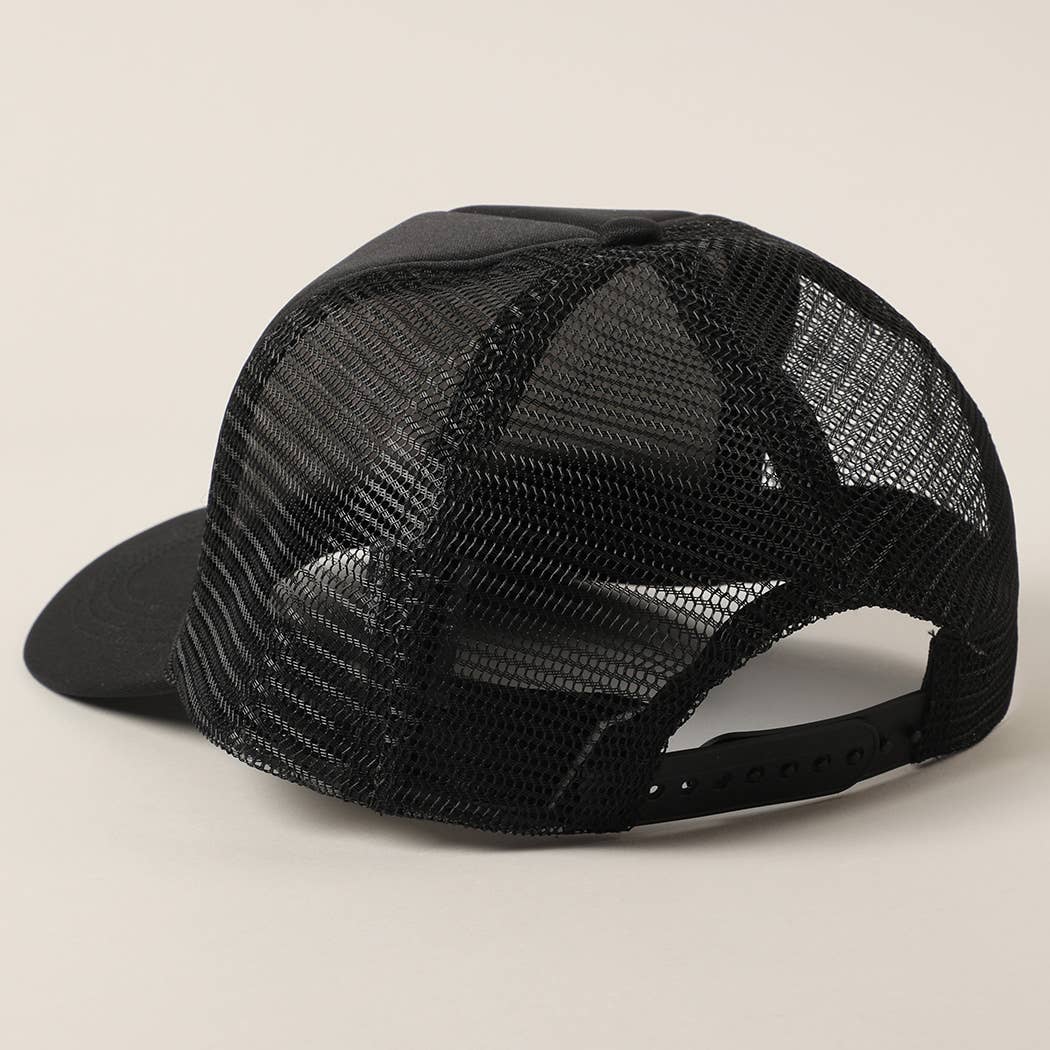 American Cowgirl Embroidery Foam Trucker Hat