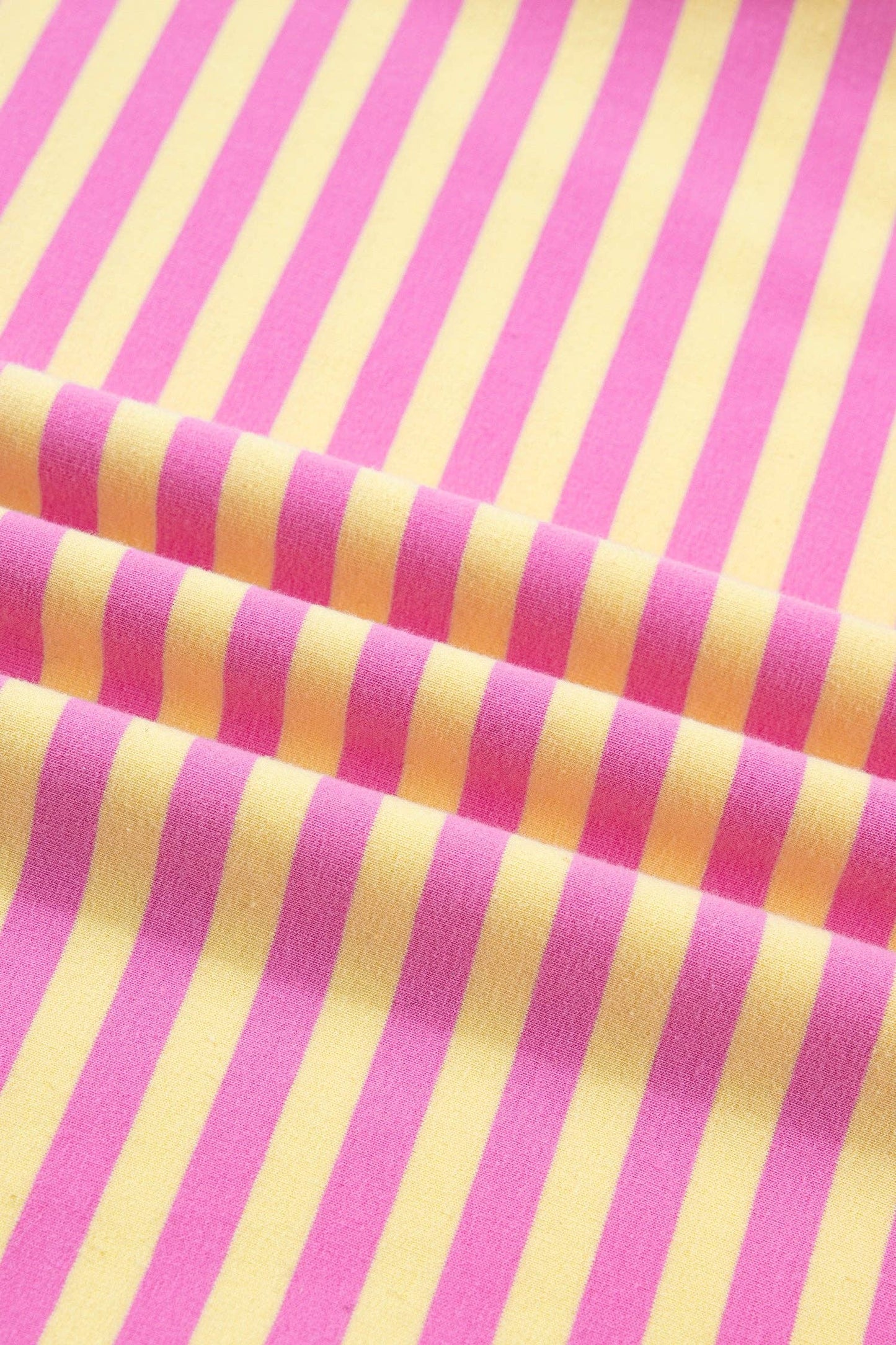 Rose Stripe Stripe Terry Tee and Shorts Set