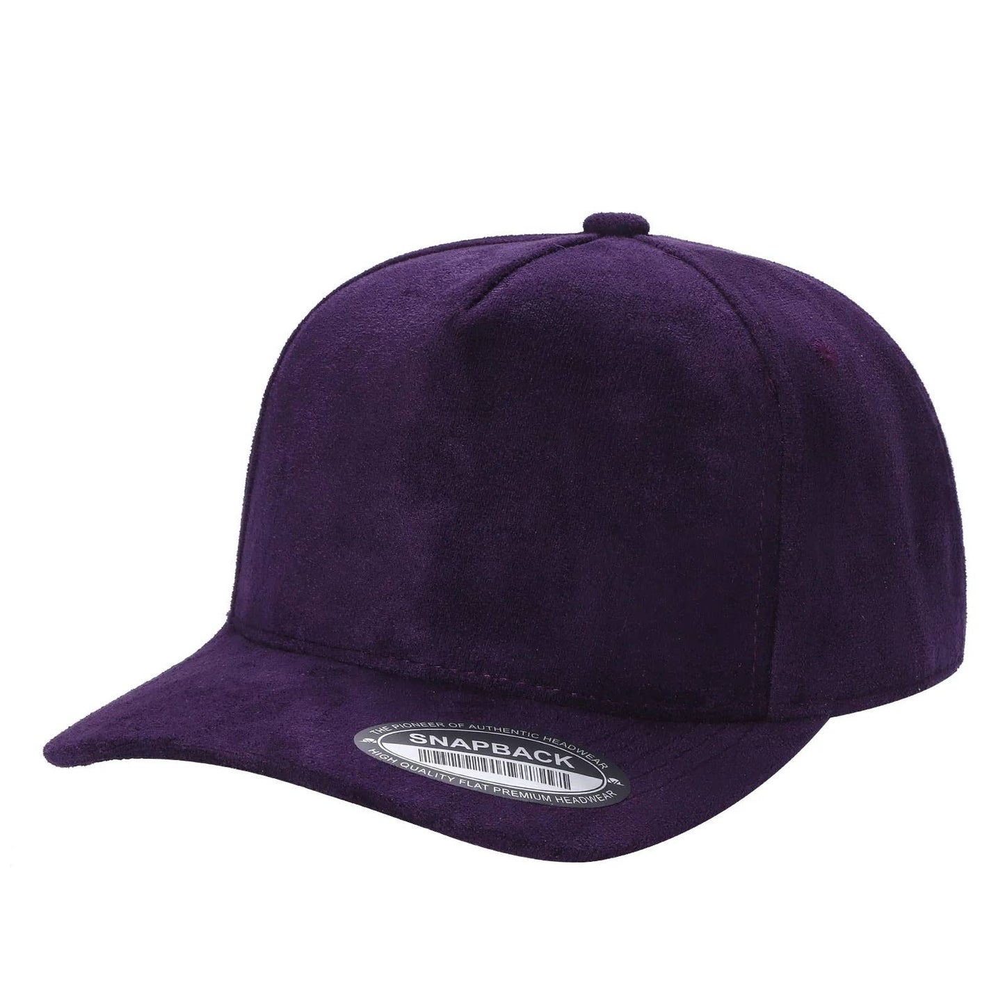 Dozen Solid Color Suede Snapback Hats