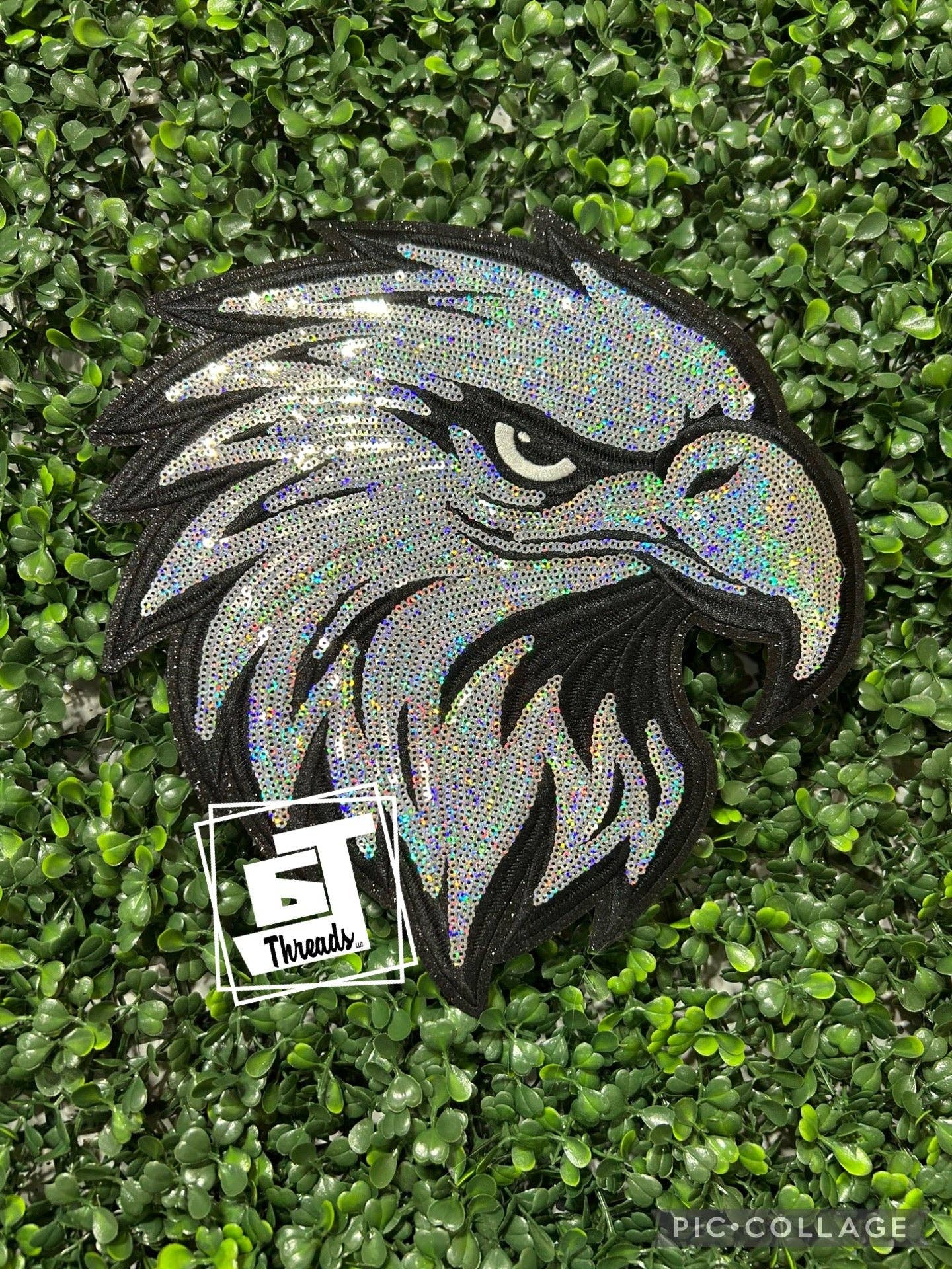 Sequin Eagle Mascot....Patches Only