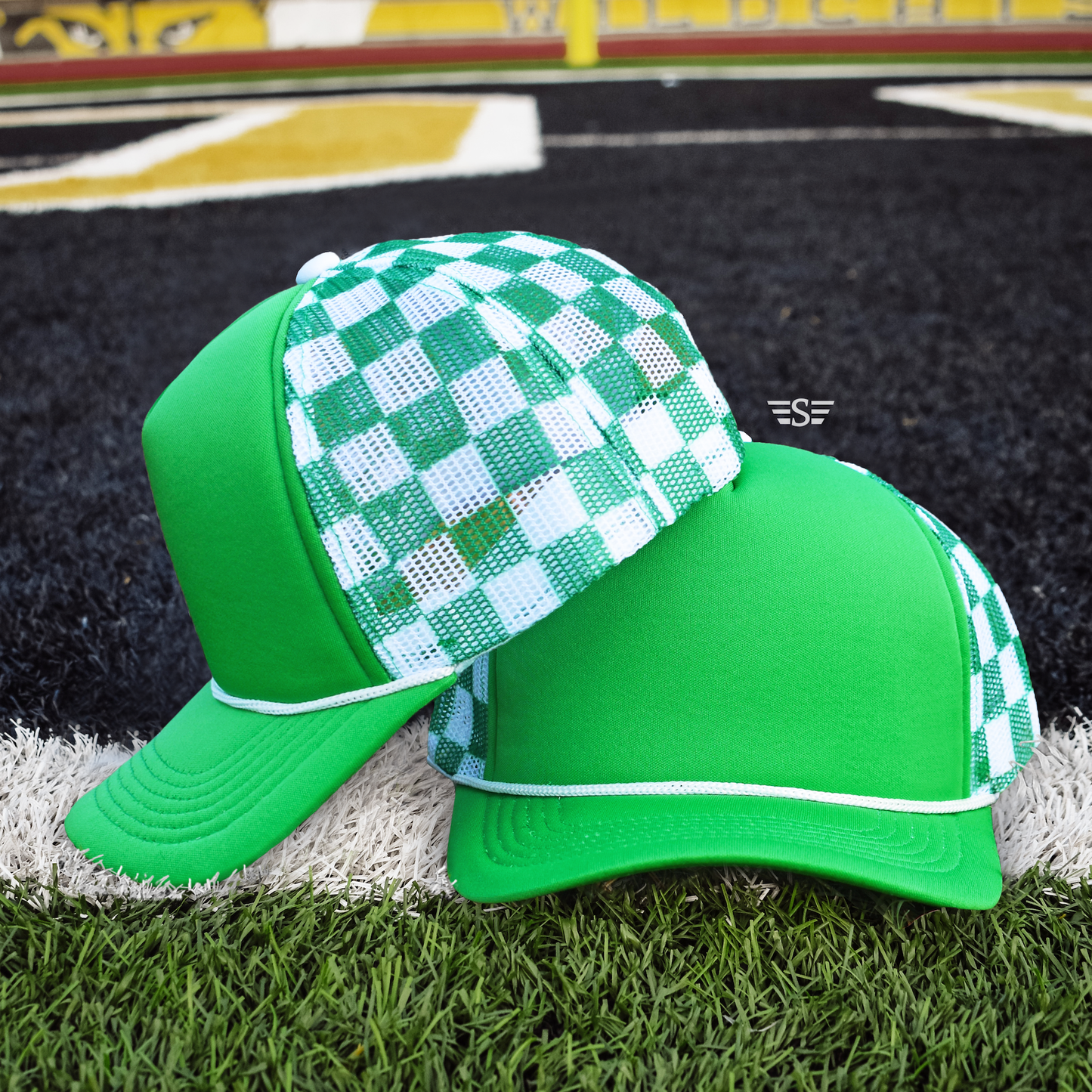 Checkered Mesh Back Cap