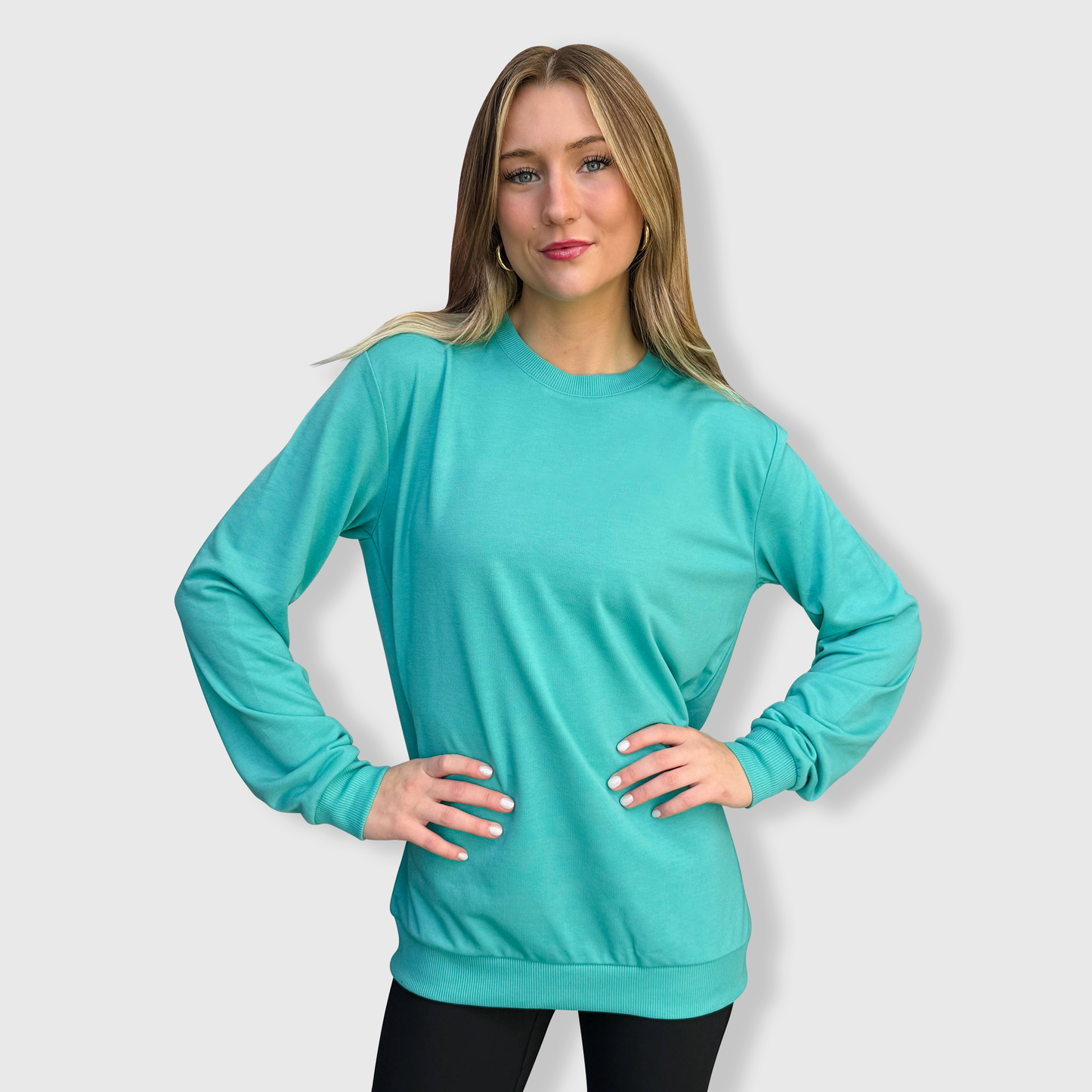 100% Polyester Sweatshirt Cotton-Feel