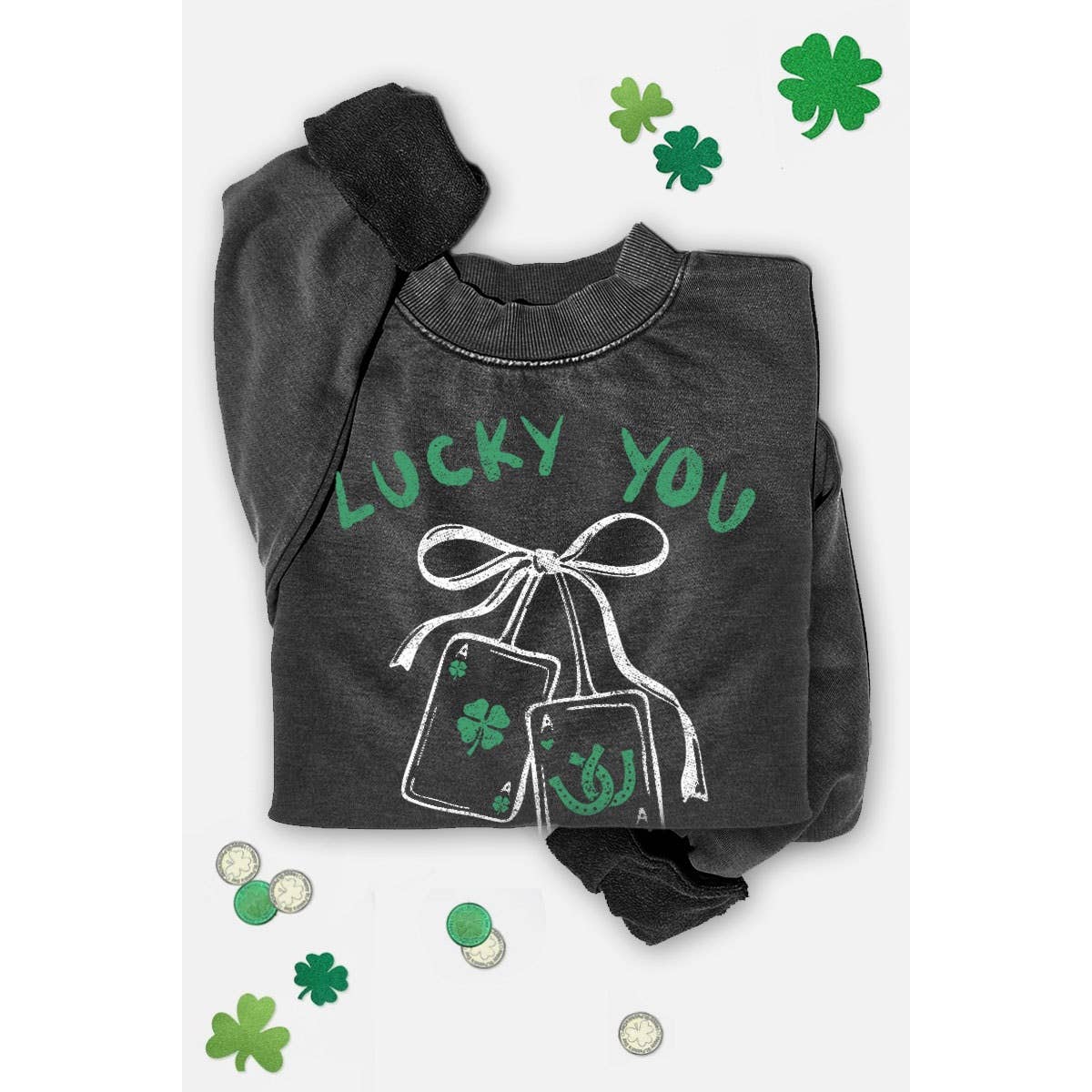 LUCKY YOU MINERAL GRAPHIC SWEATWHIRTS