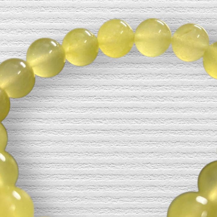 Lemon Yellow Agate 10mm Bracelet 