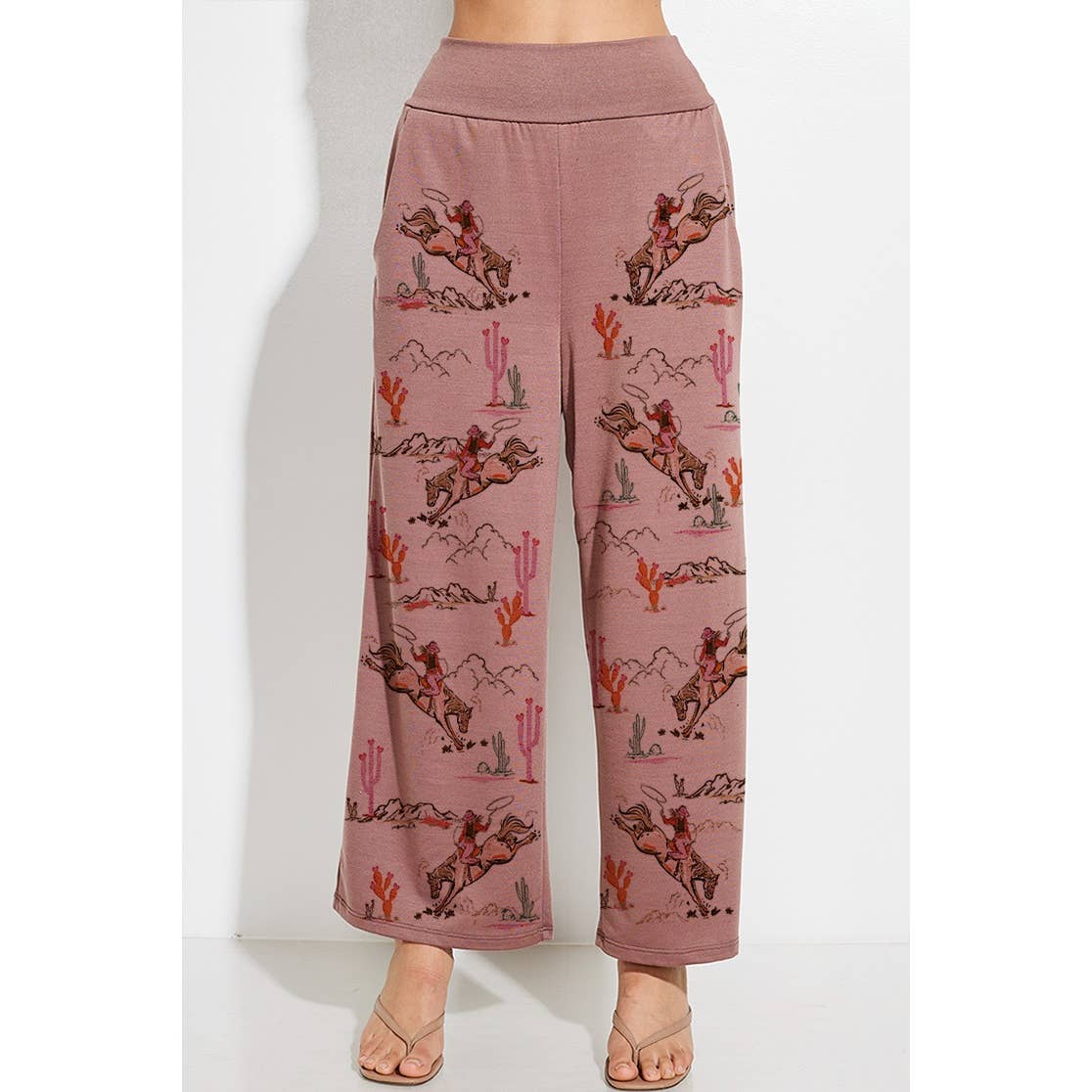 Cowgirl crop tank top and maximized pants set