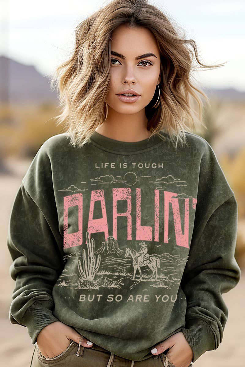 DARLIN MINERAL GRAPHIC SWEATWHIRTS