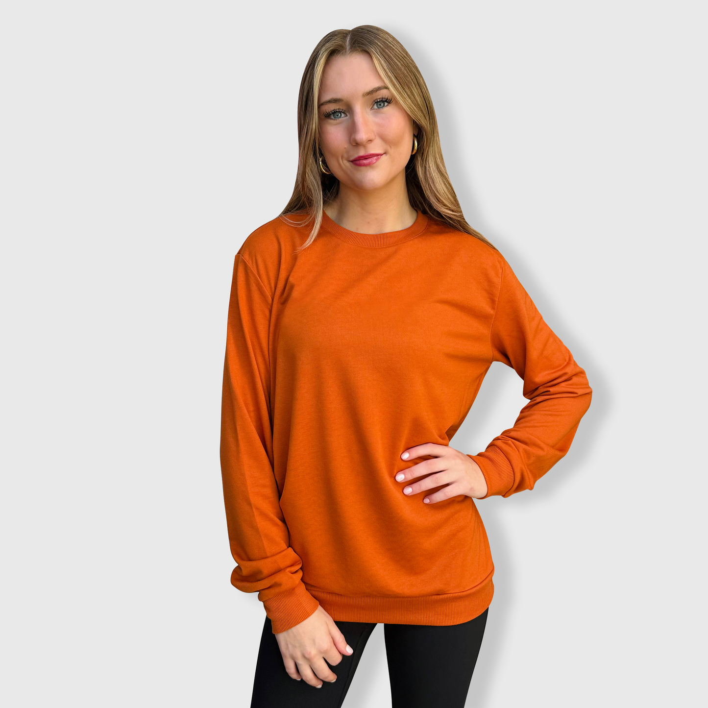 100% Polyester Sweatshirt Cotton-Feel