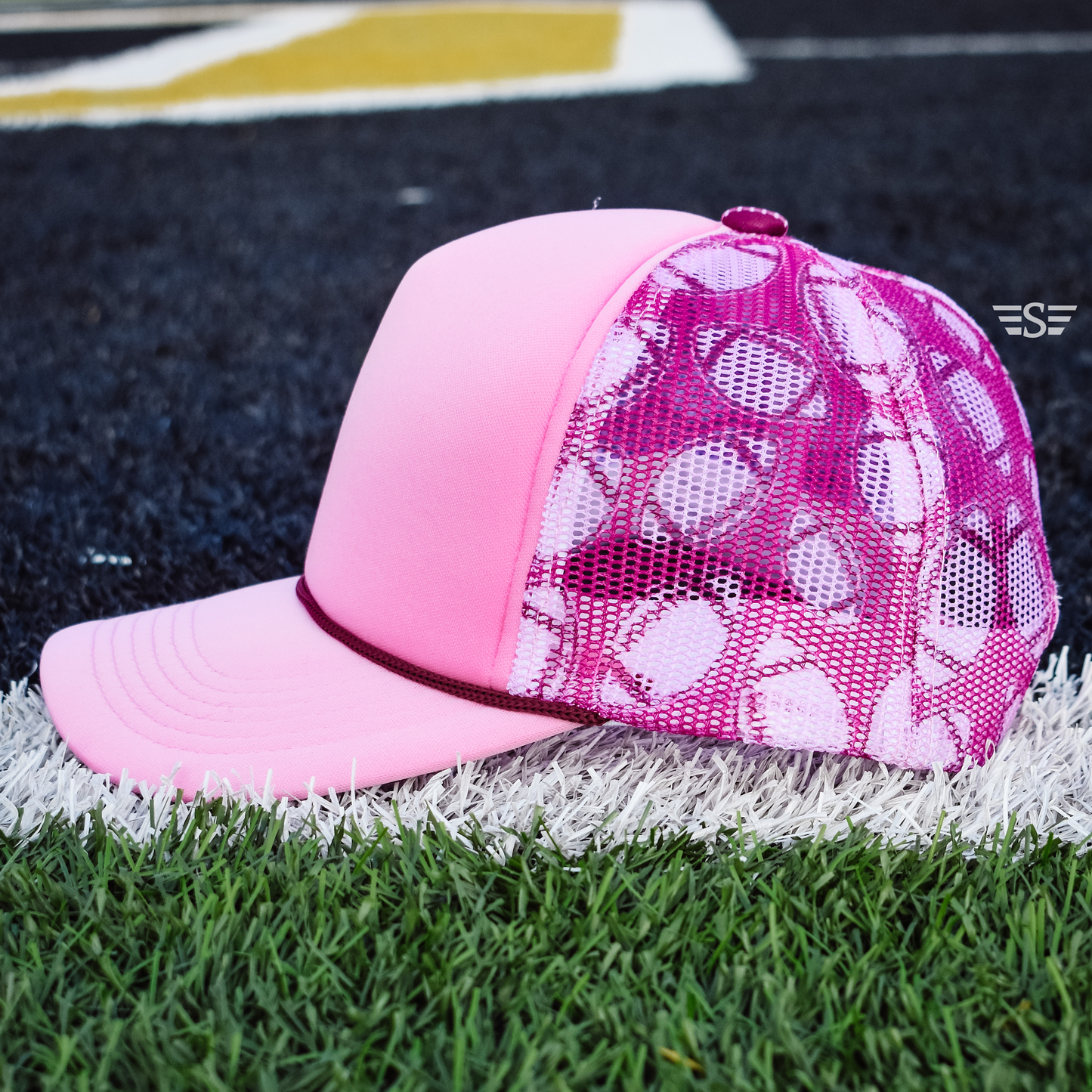 Football Mesh Back Foam Trucker Cap