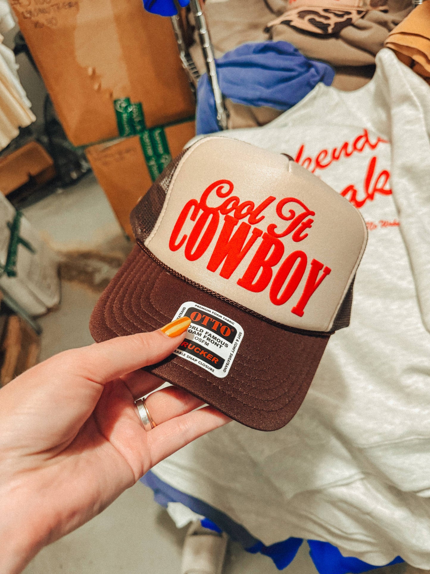 Cool It Cowboy, Western Trucker Hat