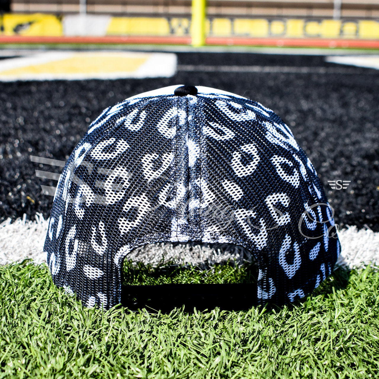 White Front Leopard Magna Pony™ Mesh Foam Trucker Hat