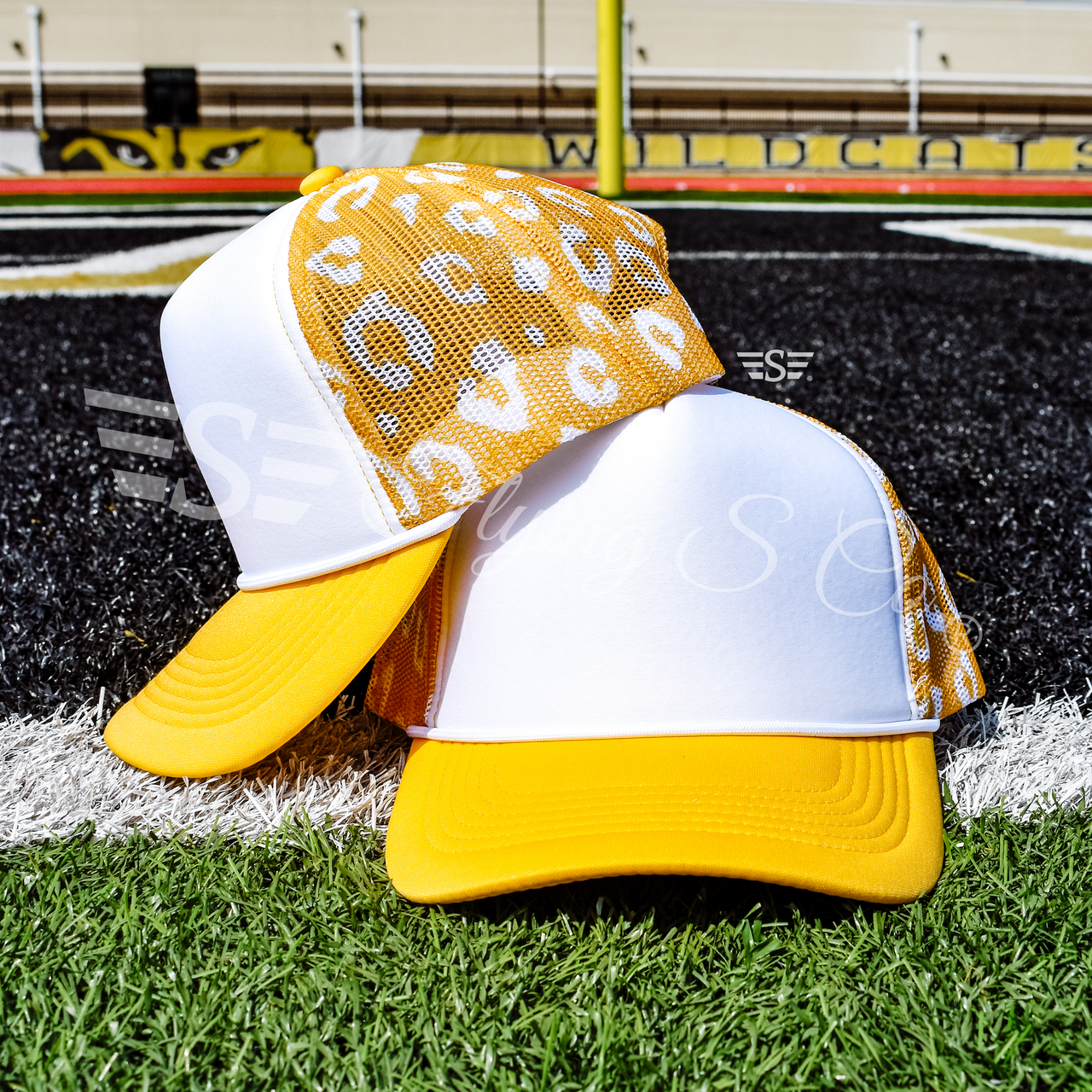 White Front Leopard Magna Pony™ Mesh Foam Trucker Hat
