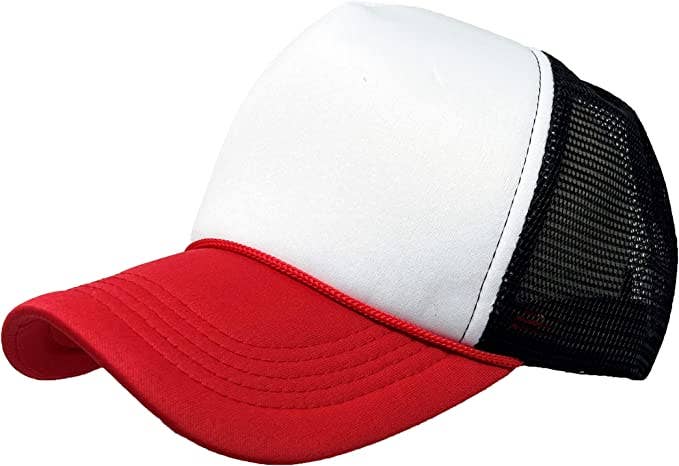 Foam Trucker Hat (White/Red/Black)