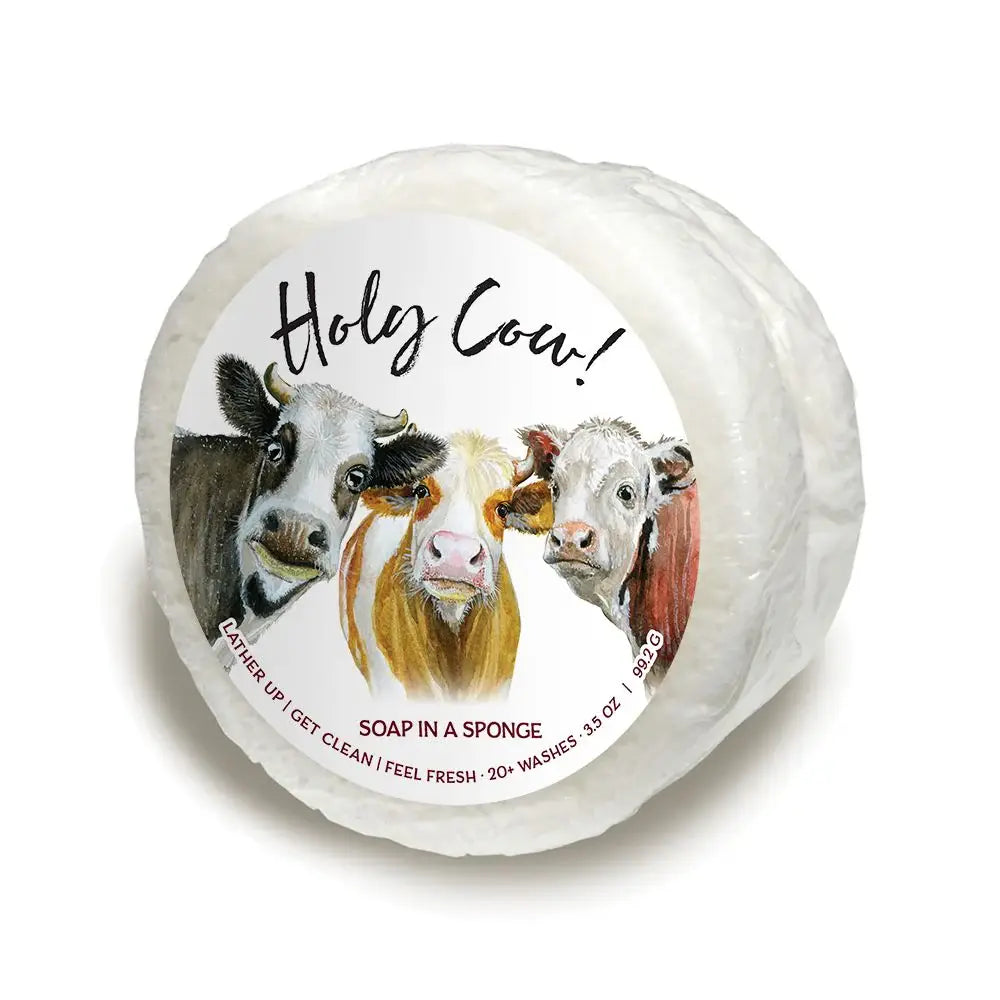 Holy Cow Soap in a Sponge