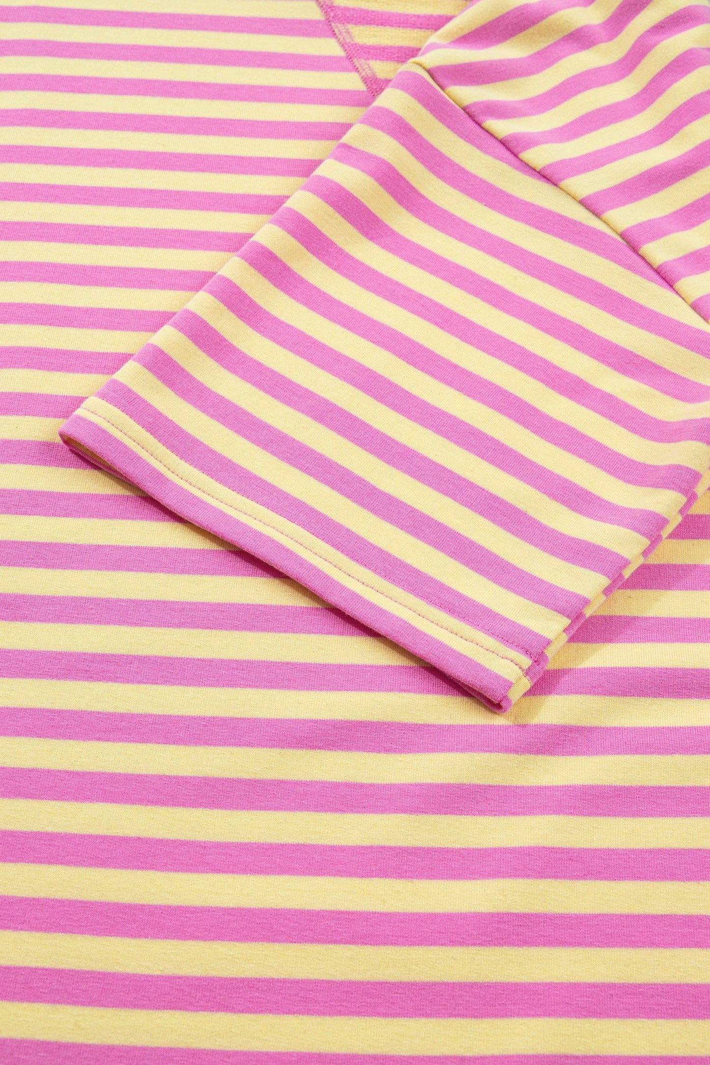 Rose Stripe Stripe Terry Tee and Shorts Set