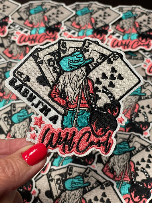 Baby, I'm a Wild Card Patch, Trucker Hat Patch, Boujee Patch, Cowgirl Patch, Western Patch, Pink Patch, Trendy Patch, Preppy Patch, Iron On Patch, DIY