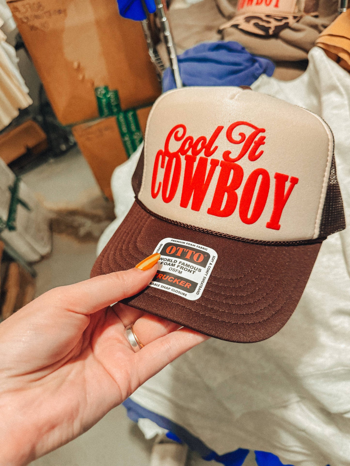 Cool It Cowboy, Western Trucker Hat