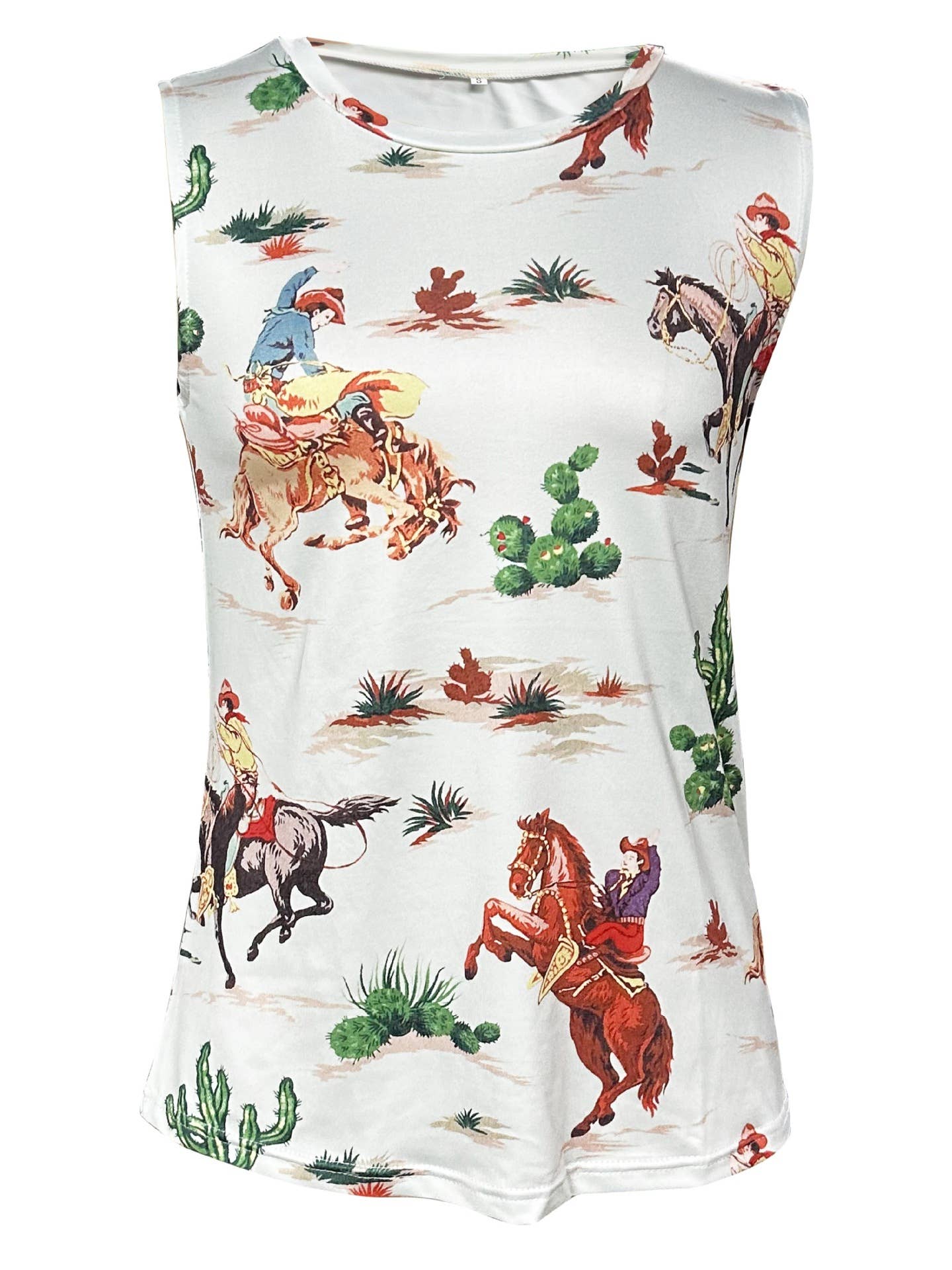 Cowboy Rodeo Western Graphic Tank Top