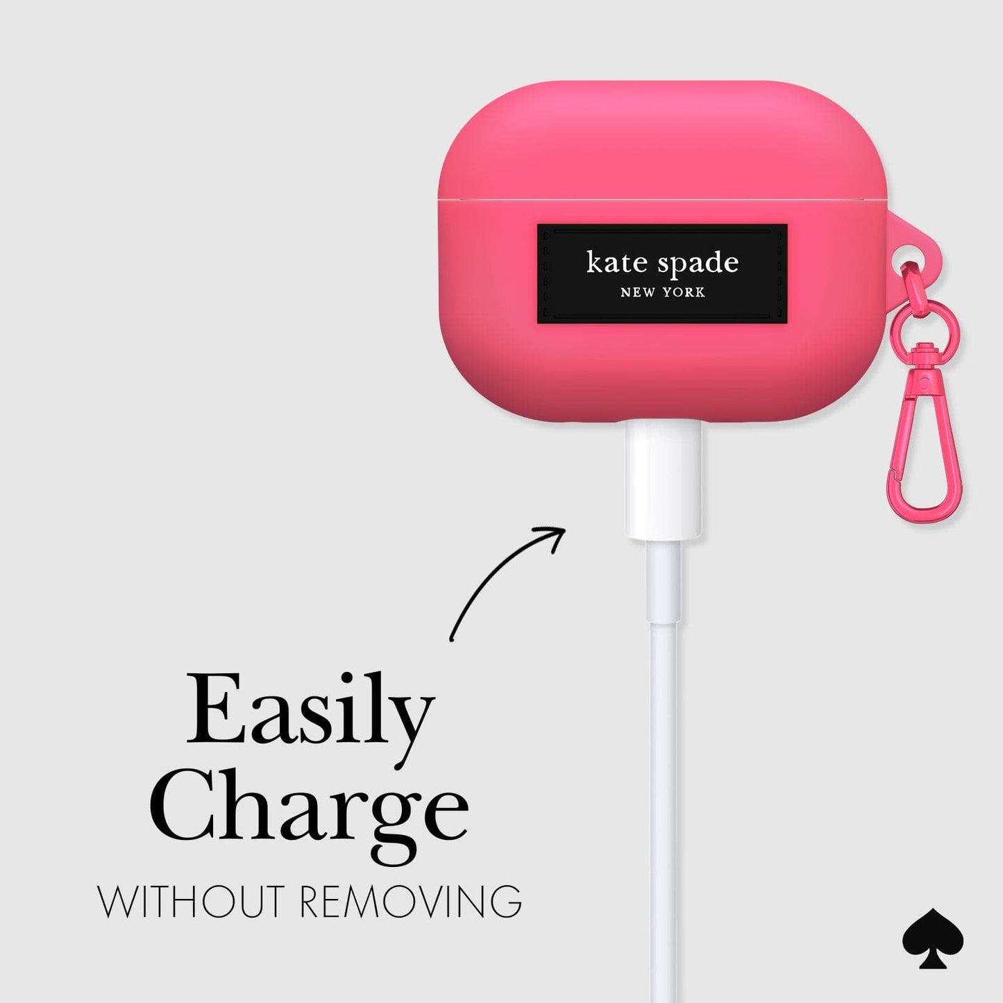 Kate spade new york AirPods Pro 1 & 2 Pom Pom Pink Case