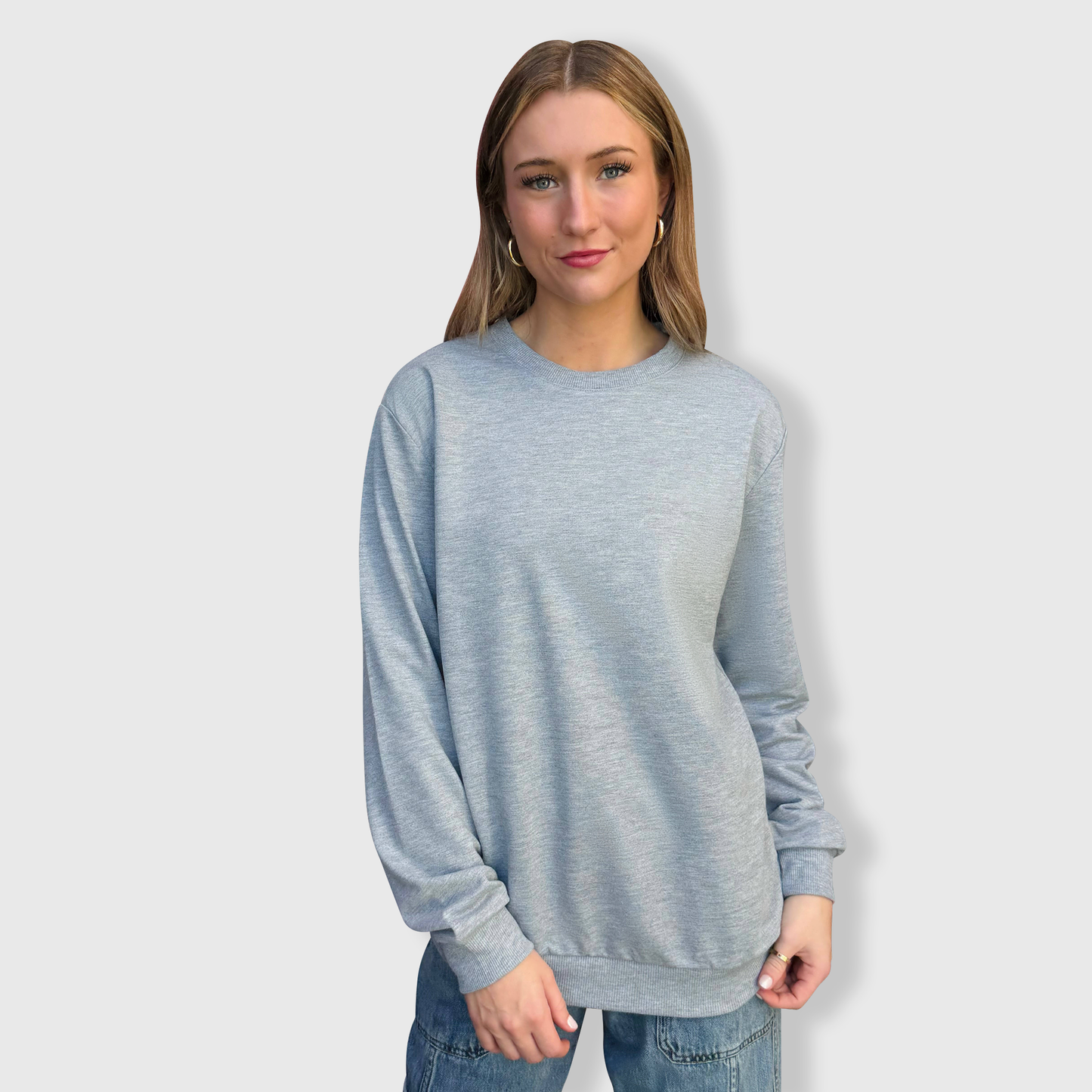 100% Polyester Sweatshirt Cotton-Feel