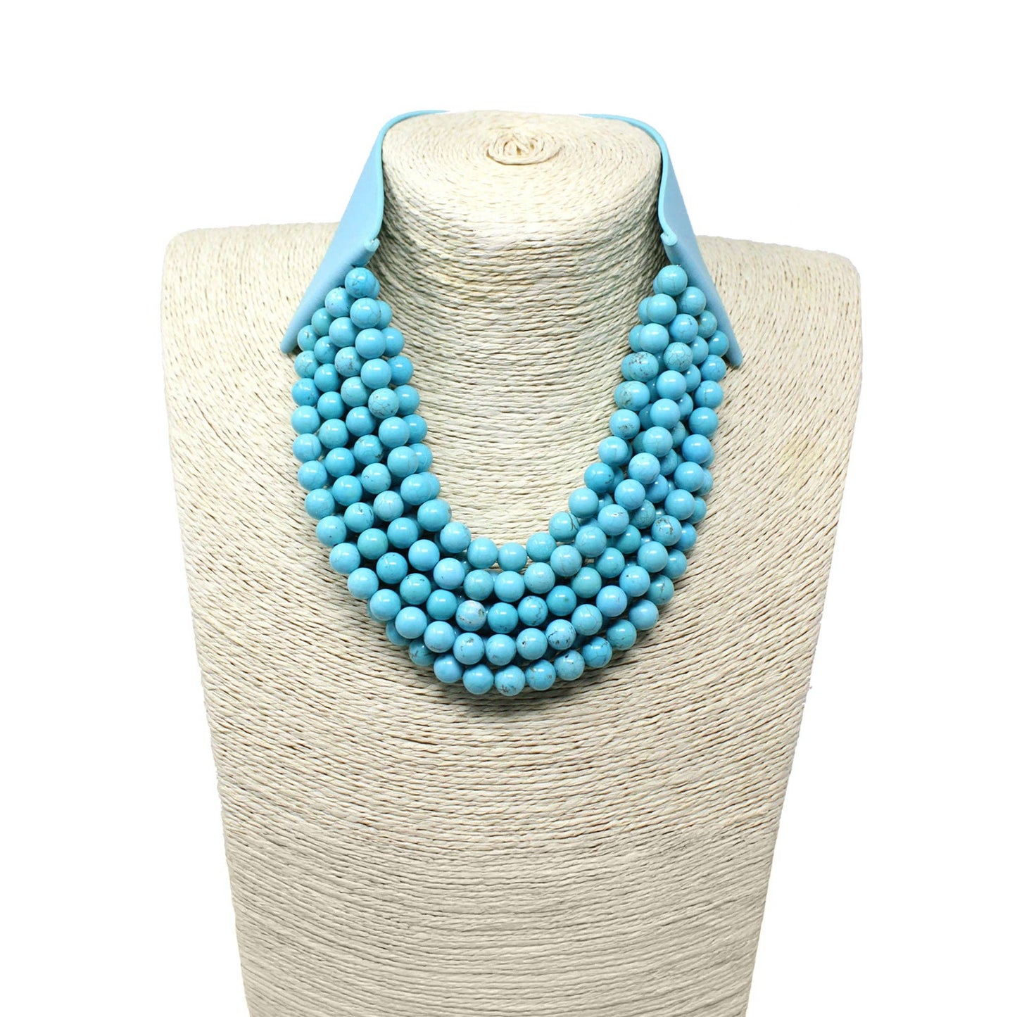 Natural Stone Statement Necklace